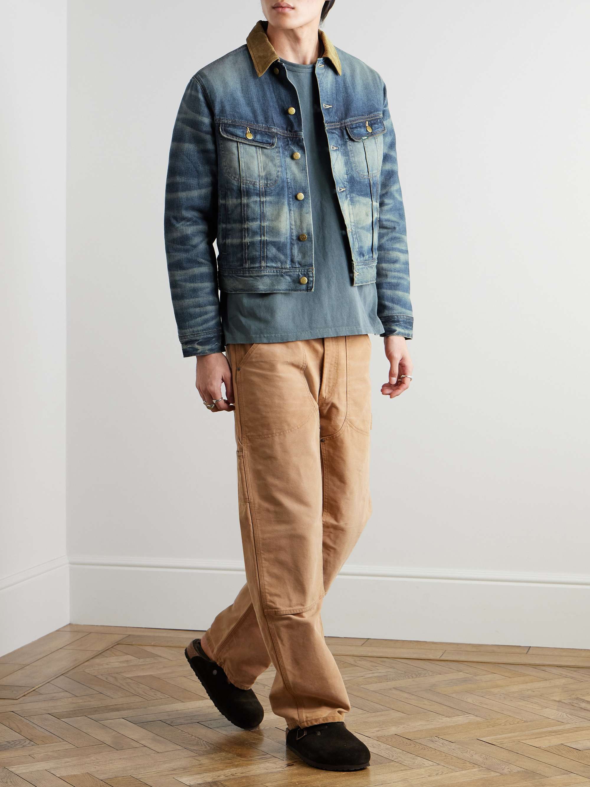 Polo Country Corduroy-Trimmed Denim Trucker Jacket view