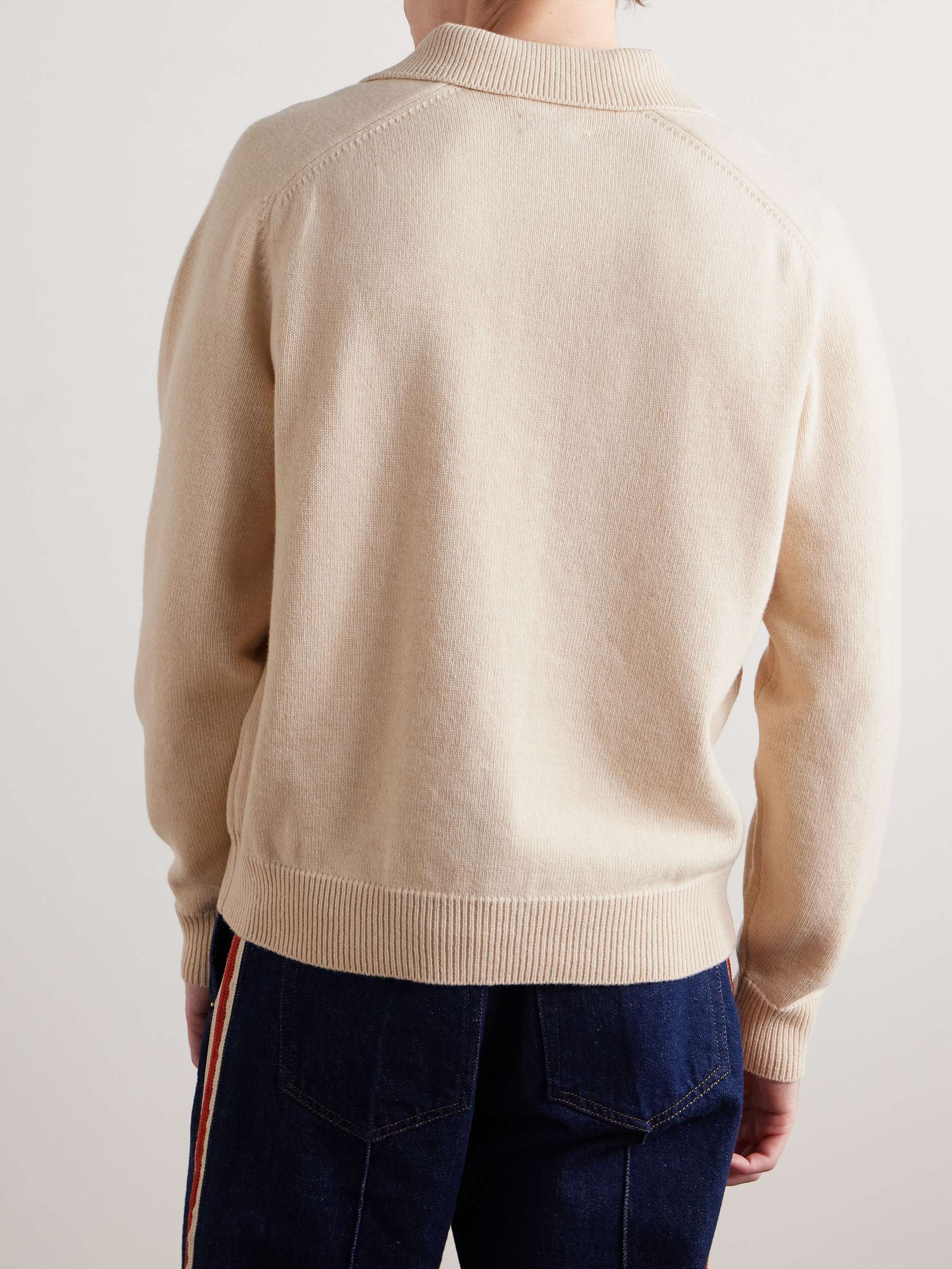 Manhattan Appliquéd Wool Polo Shirt view