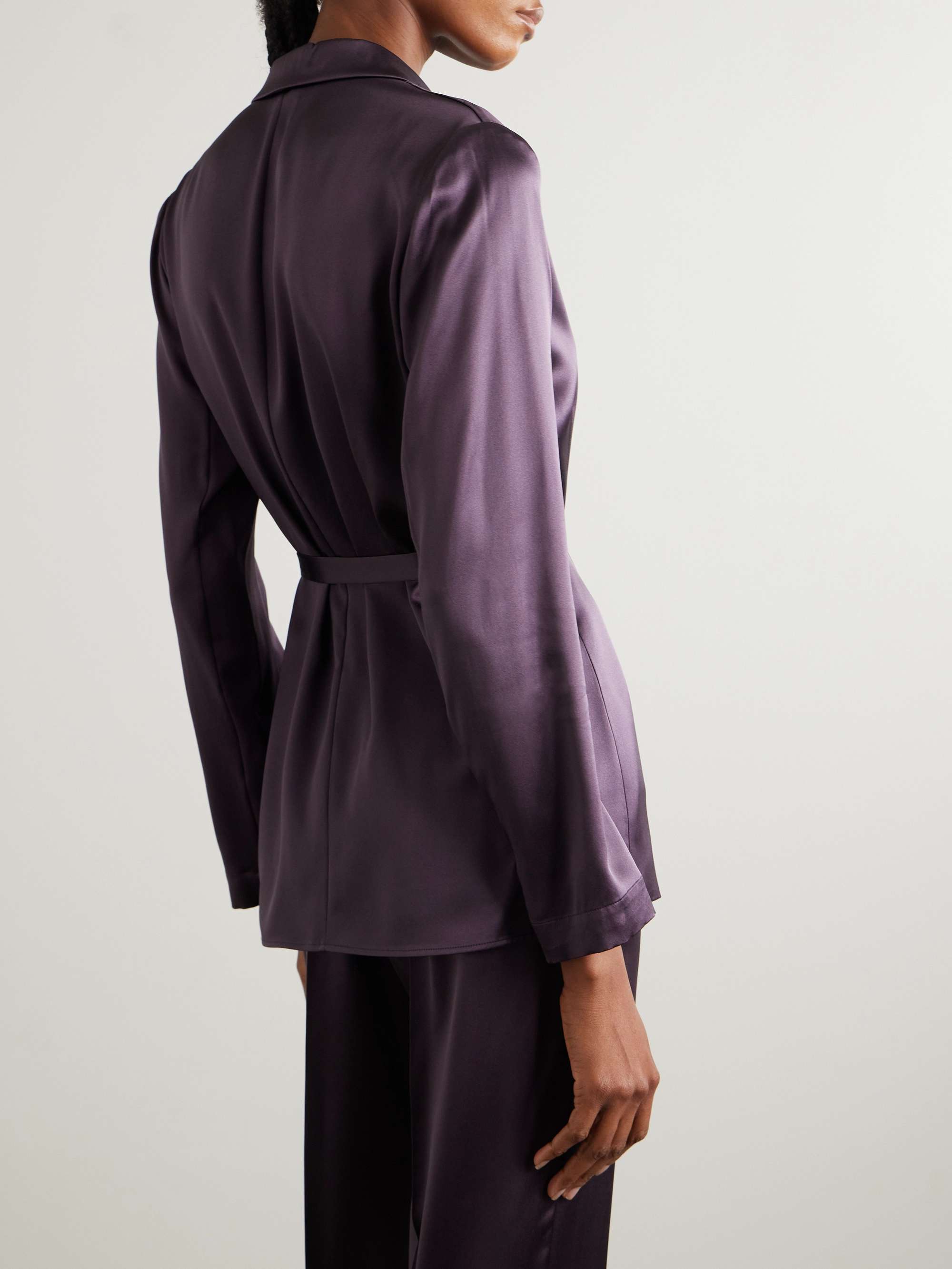 Joubert silk-satin blazer view