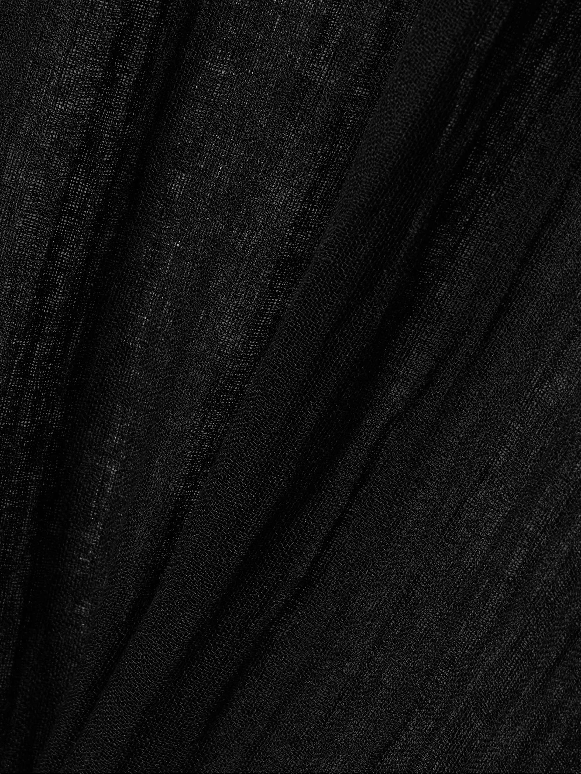 Linen-blend gauze kaftan view