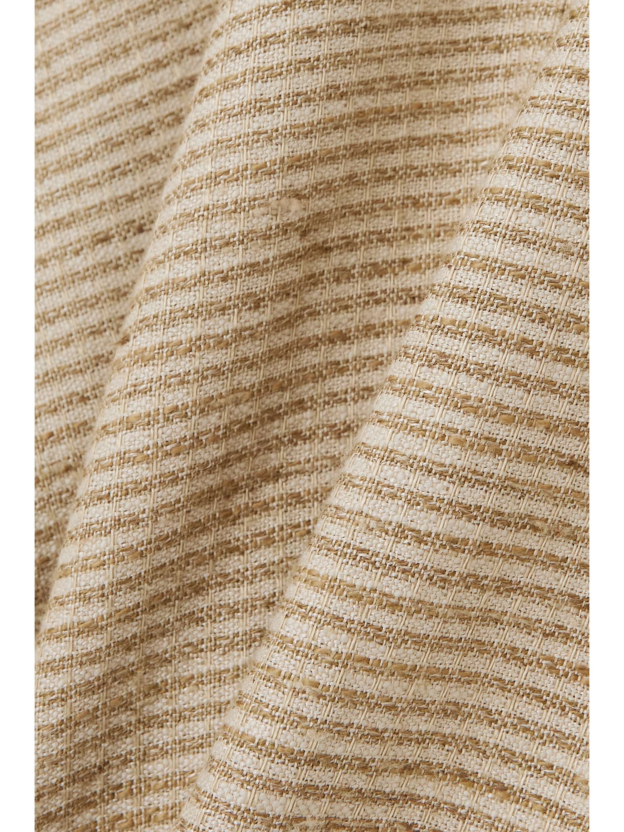 Shana striped linen and cotton-blend canvas jacket view