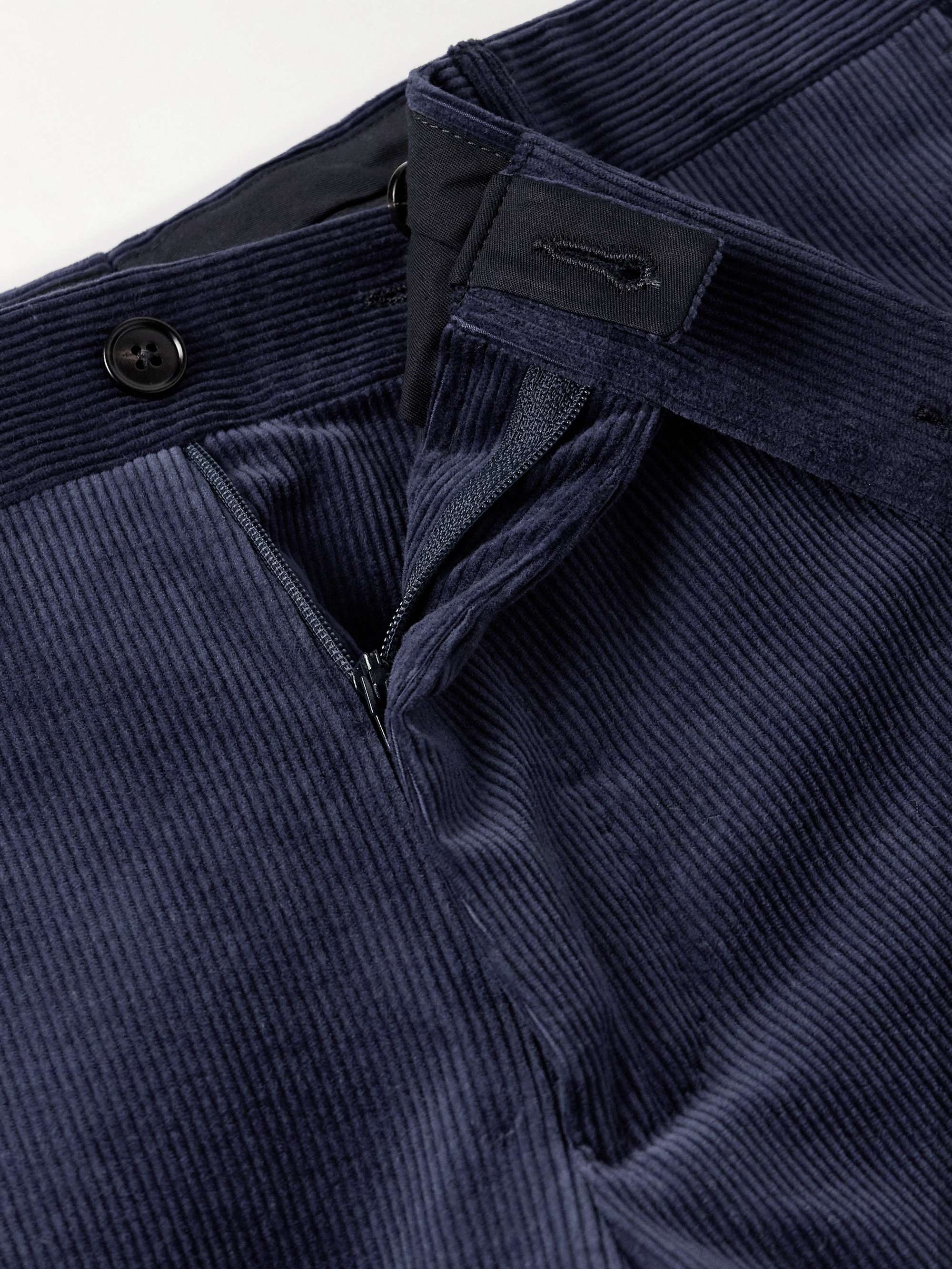 Slim-Fit Tapered Cotton and Cashmere-Blend Corduroy Suit Trousers view