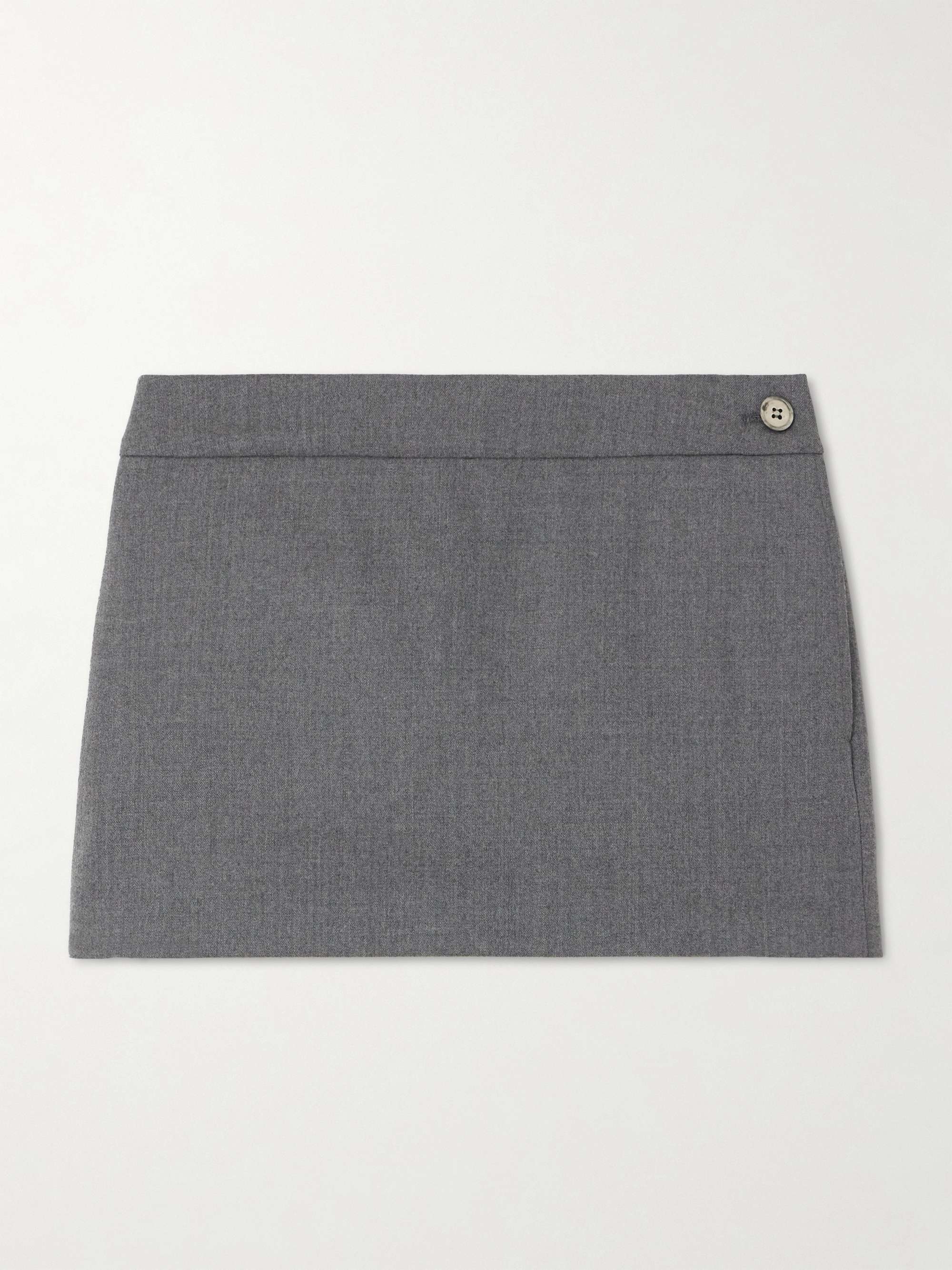 Wool-blend twill mini skirt hero visual