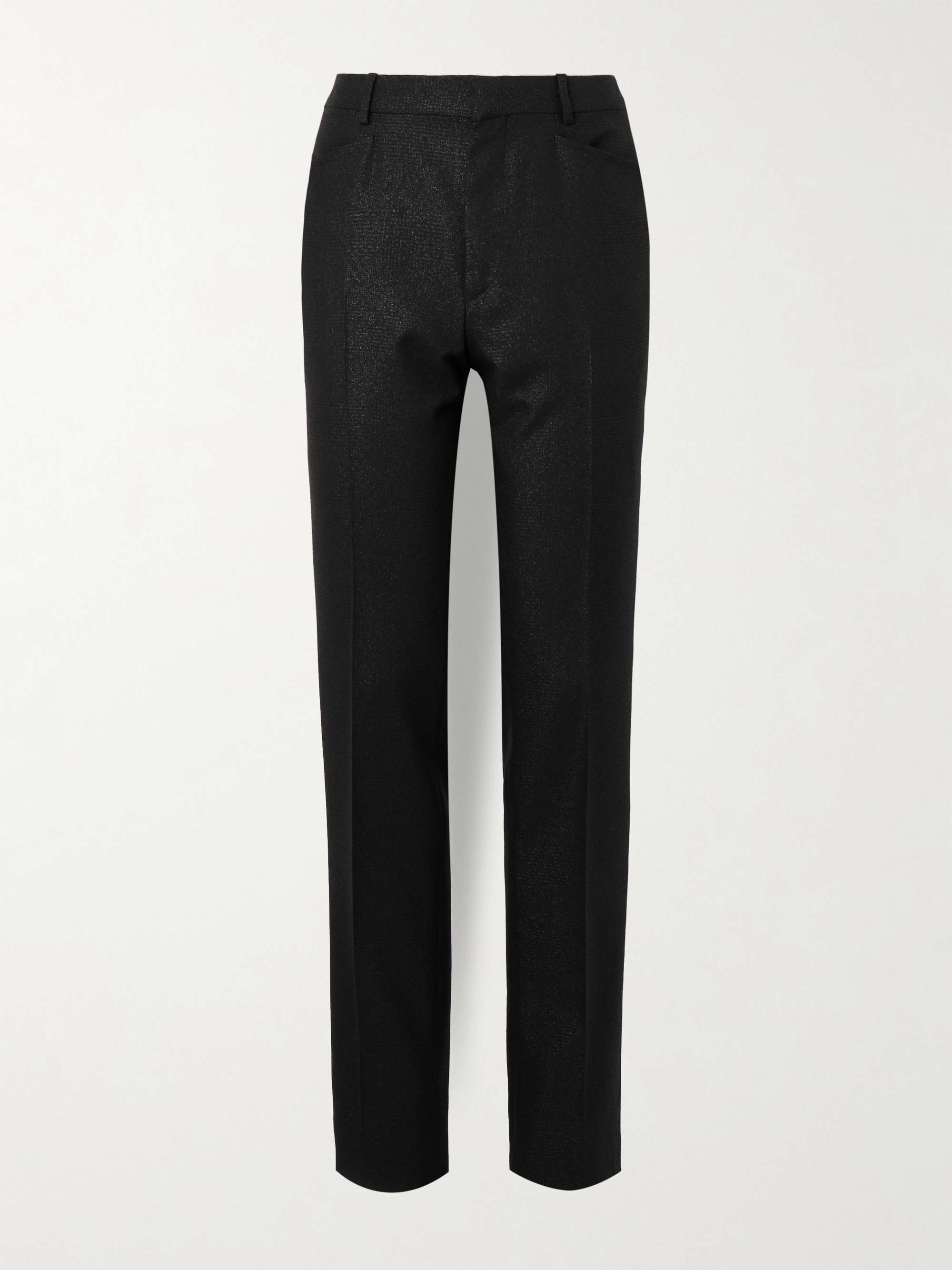 Straight-Leg Prince of Wales Checked Wool-Blend Suit Trousers hero visual