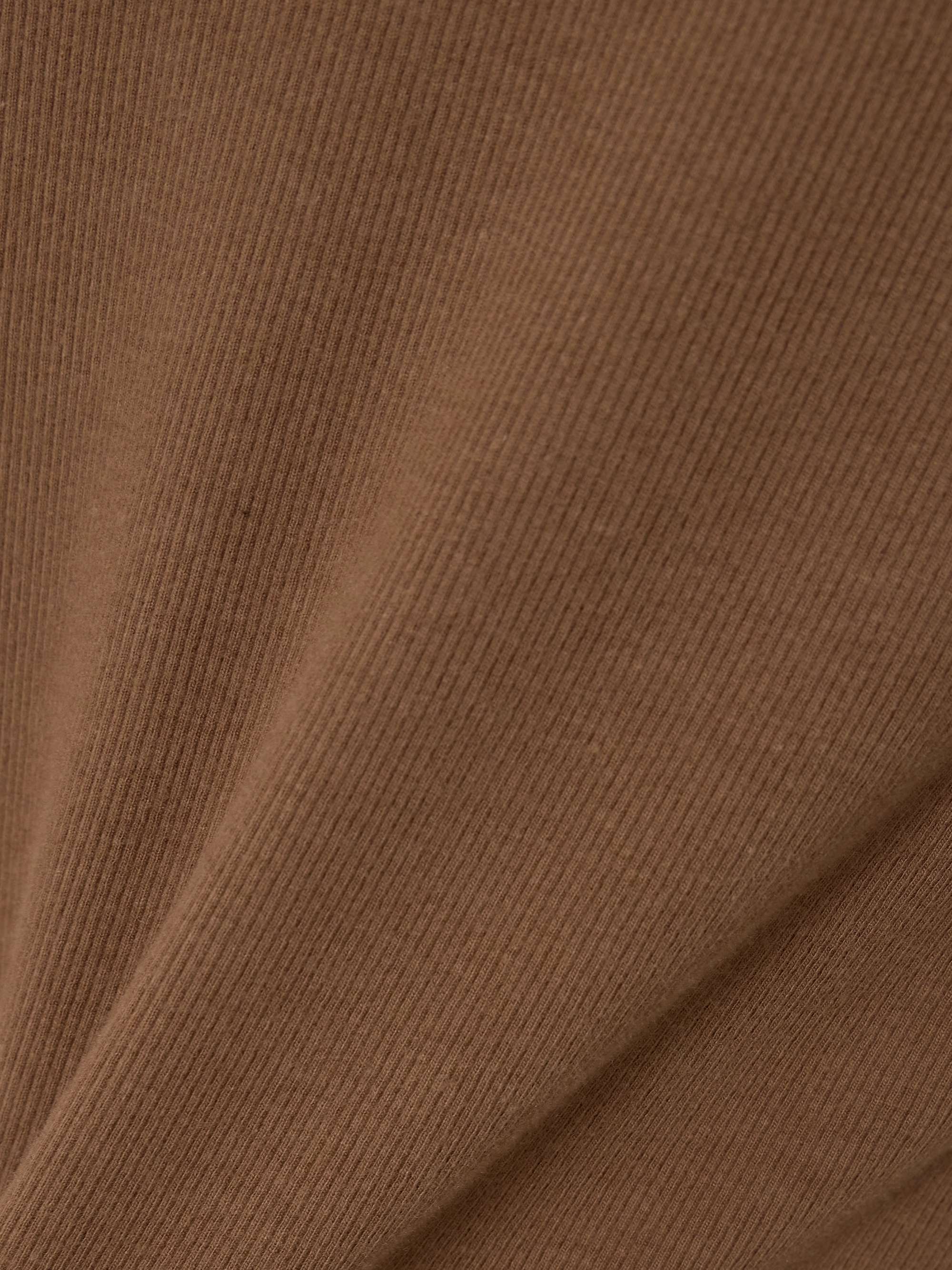 Strapless ribbed stretch-jersey maxi dress view