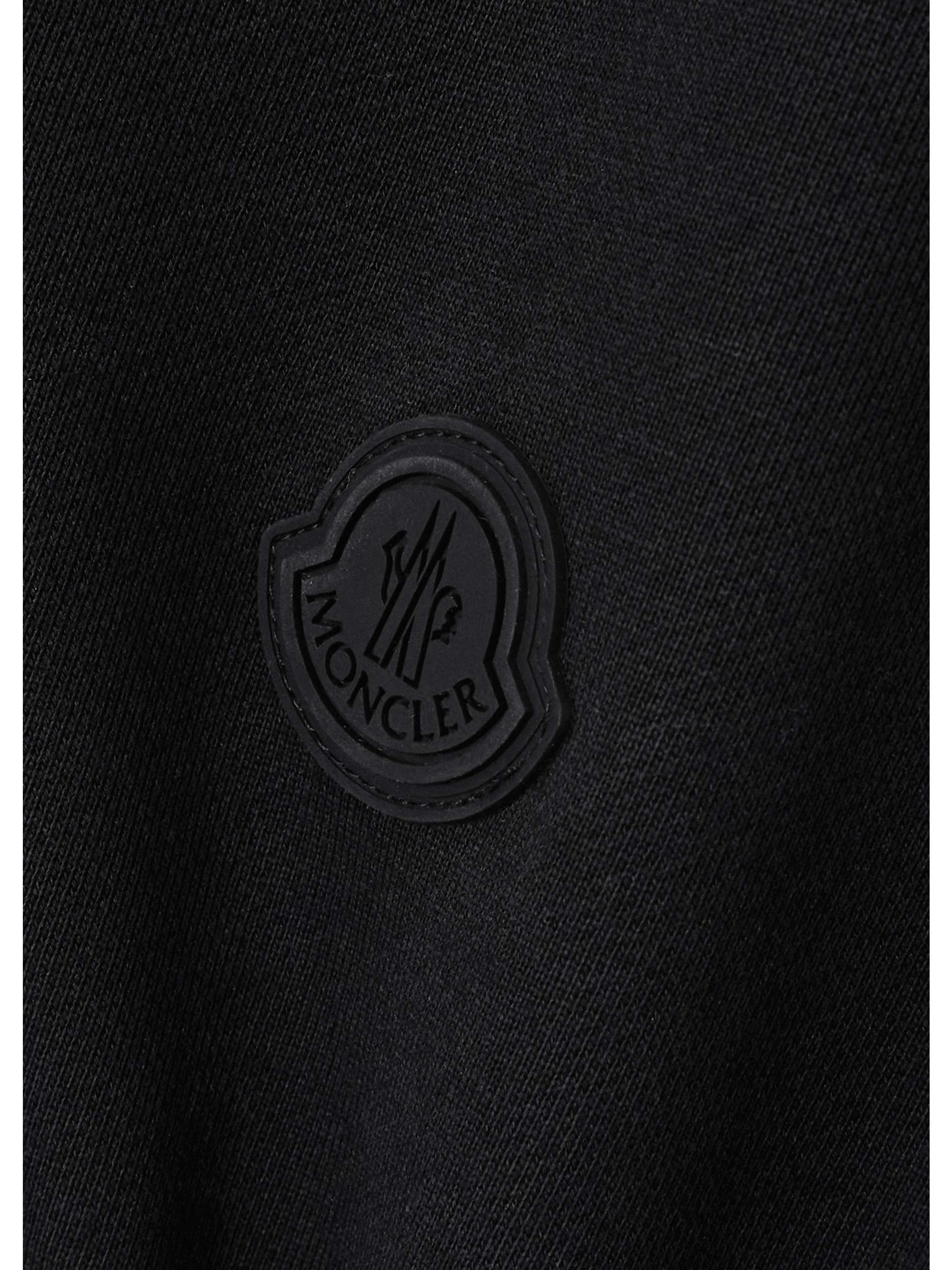 Appliquéd cotton-jersey and pleated shell mini dress view