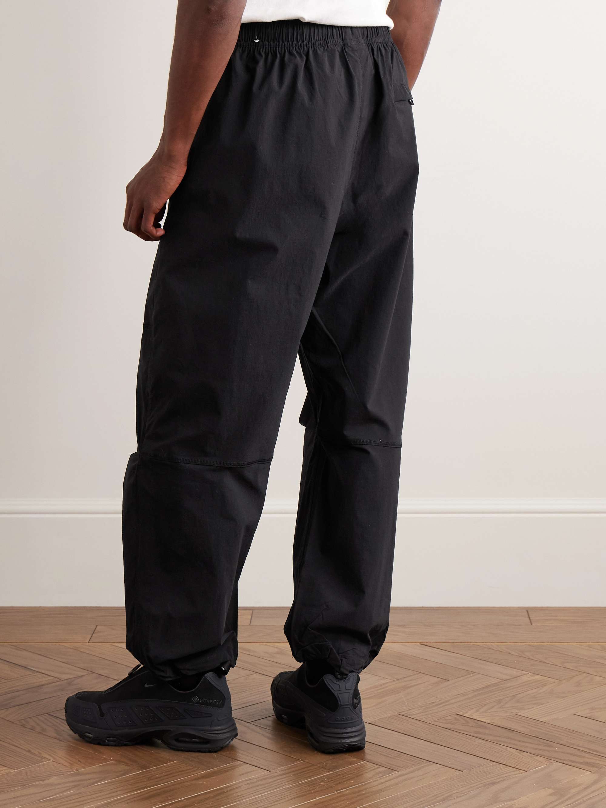 Tech Straight-Leg Nylon-Blend Drawstring Trousers view