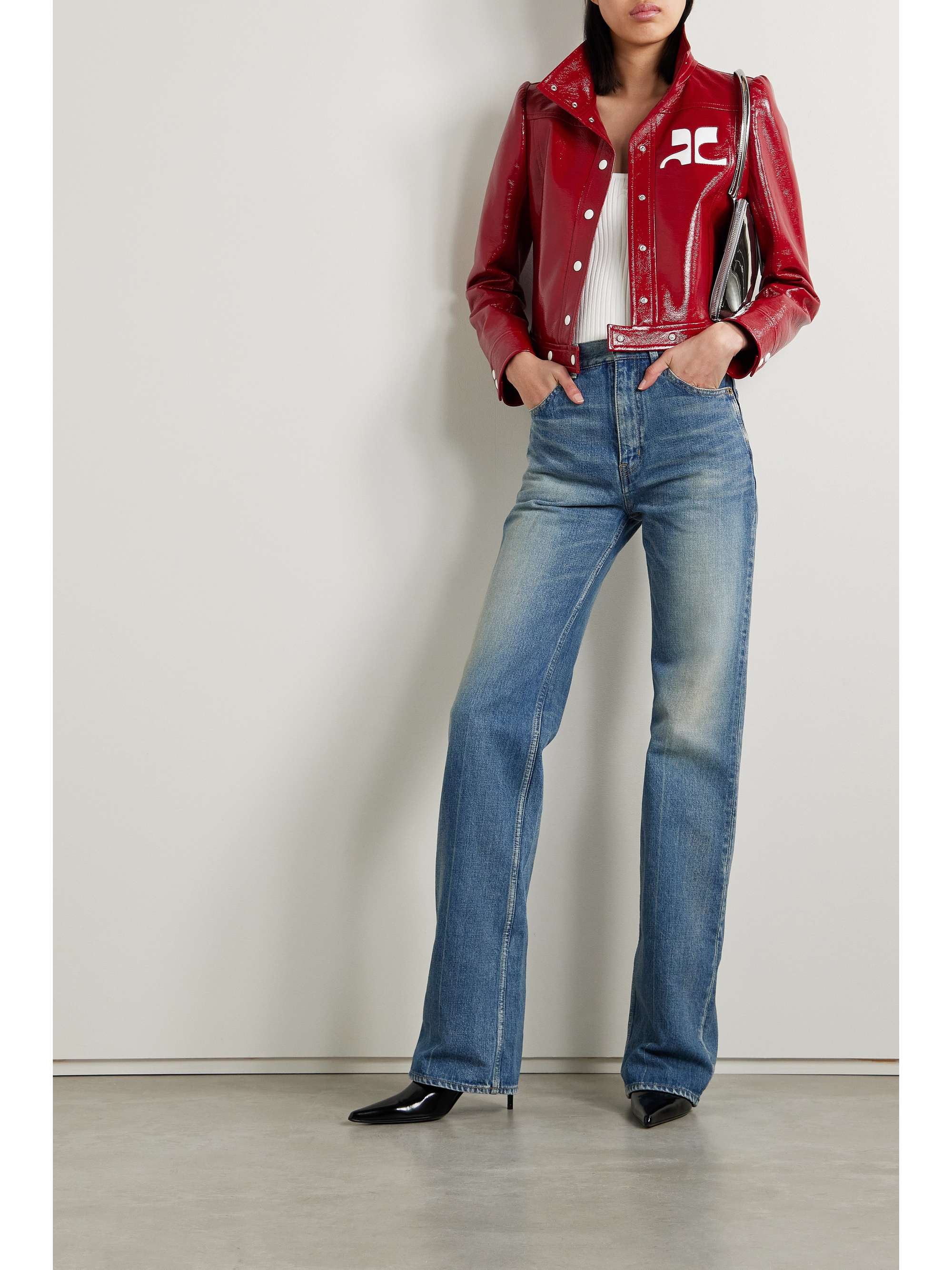 Reedition coated cotton-blend jacket view
