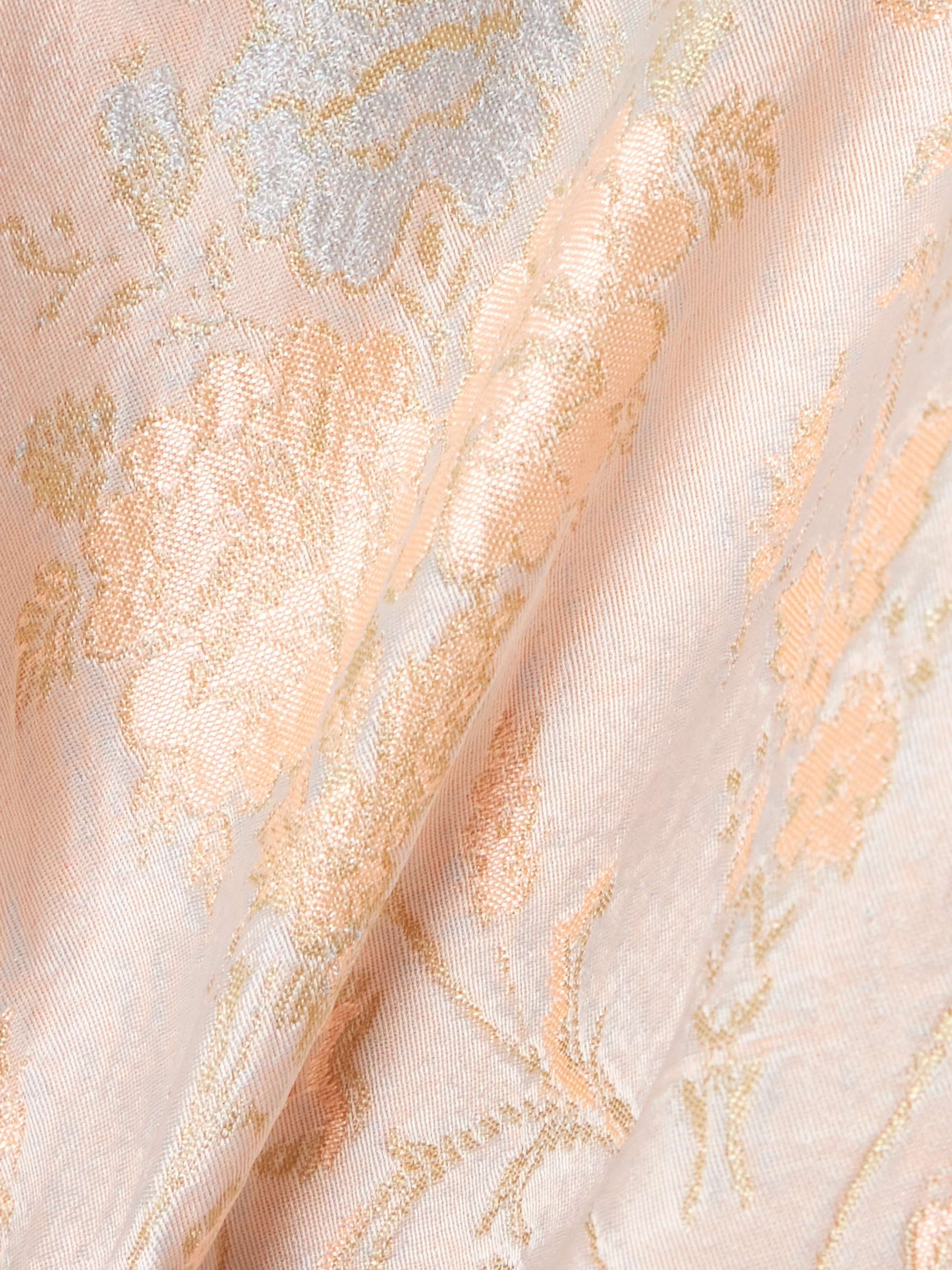 Paloma satin-jacquard straight-leg pants view