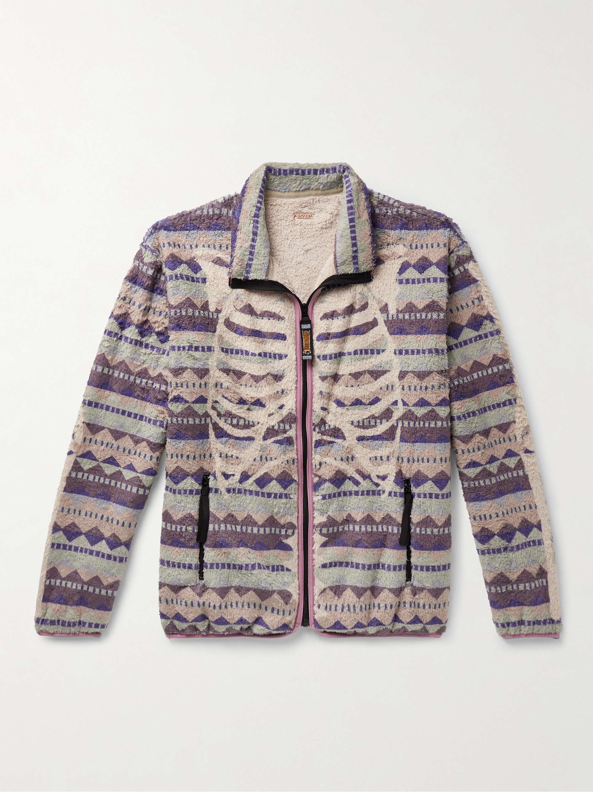 Ashland Printed Fleece Zip-Up Sweatshirt hero visual