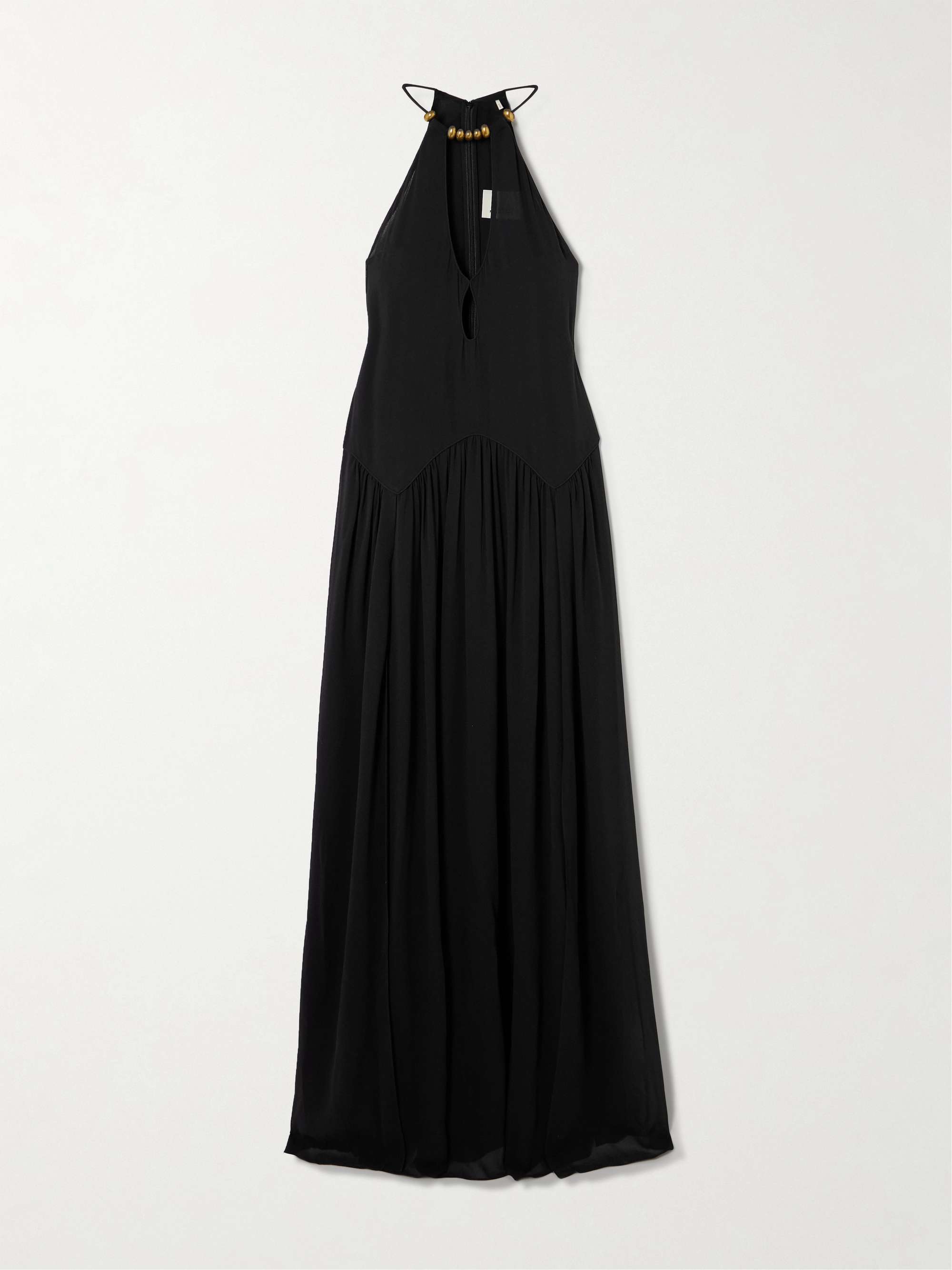 Alviali embellished cutout silk-georgette maxi dress hero visual