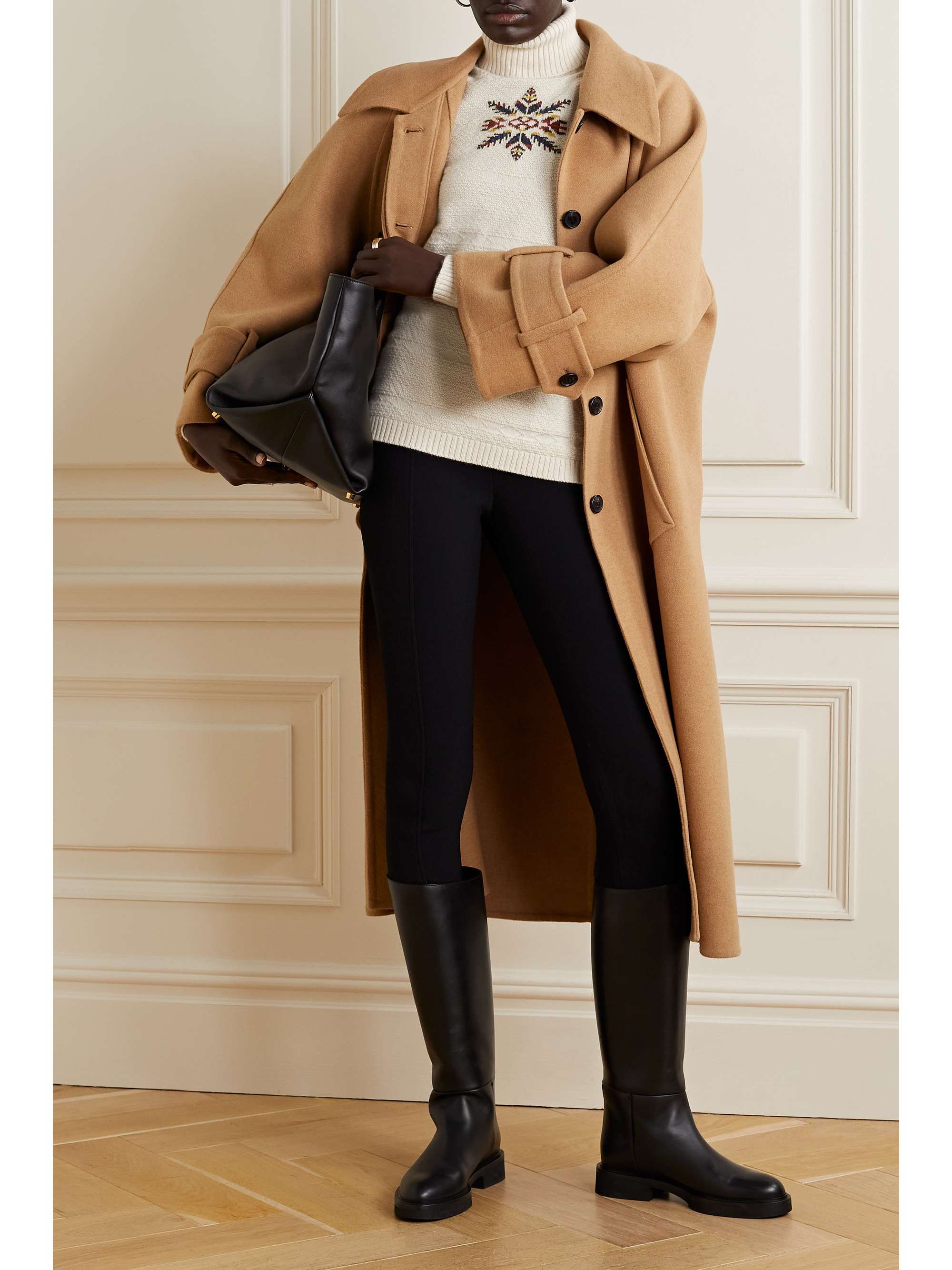 Dolcevita Bernina jacquard-knit cashmere turtleneck sweater view