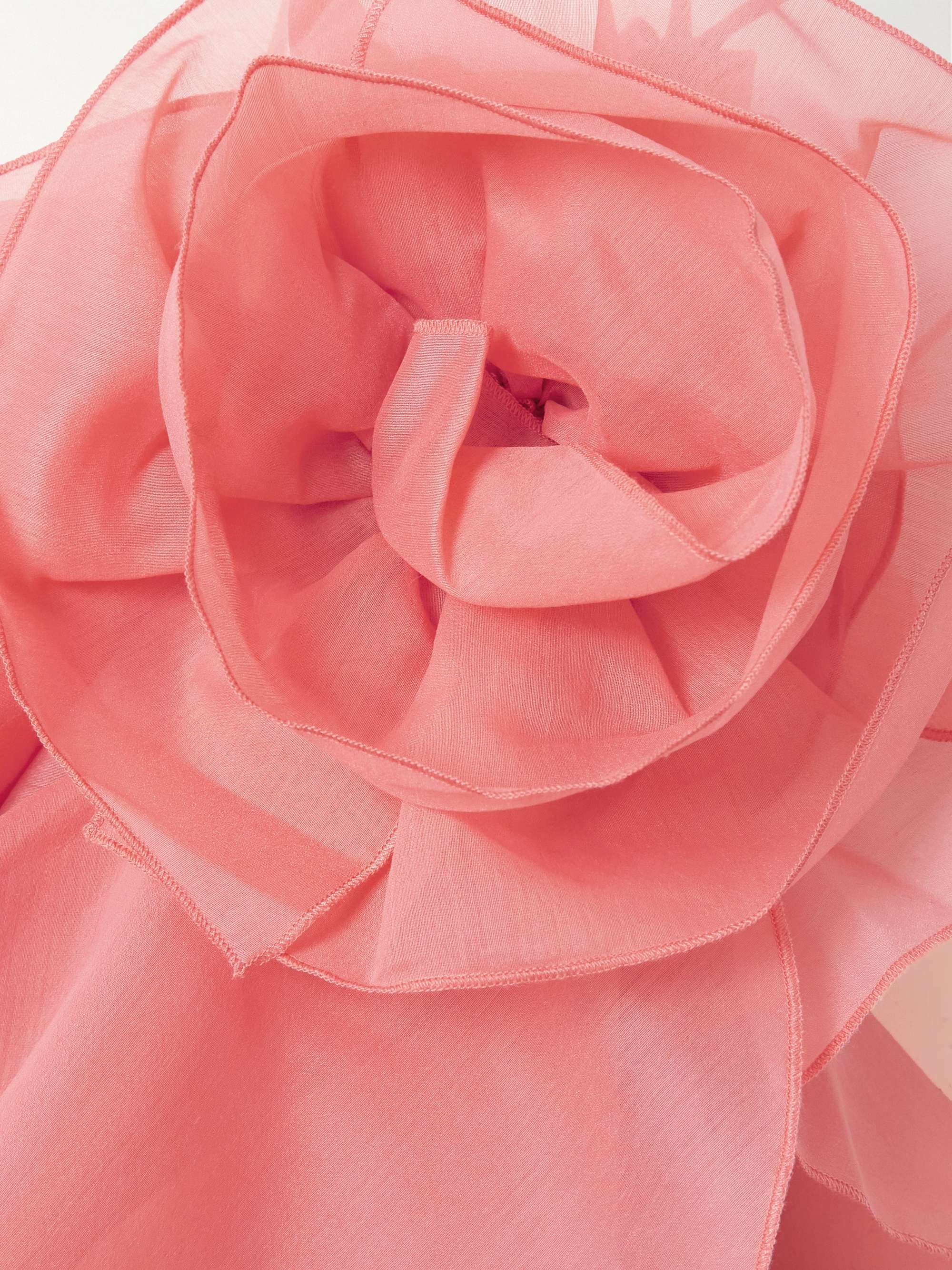 Pandorea appliquéd ruffled layered chiffon mini dress view