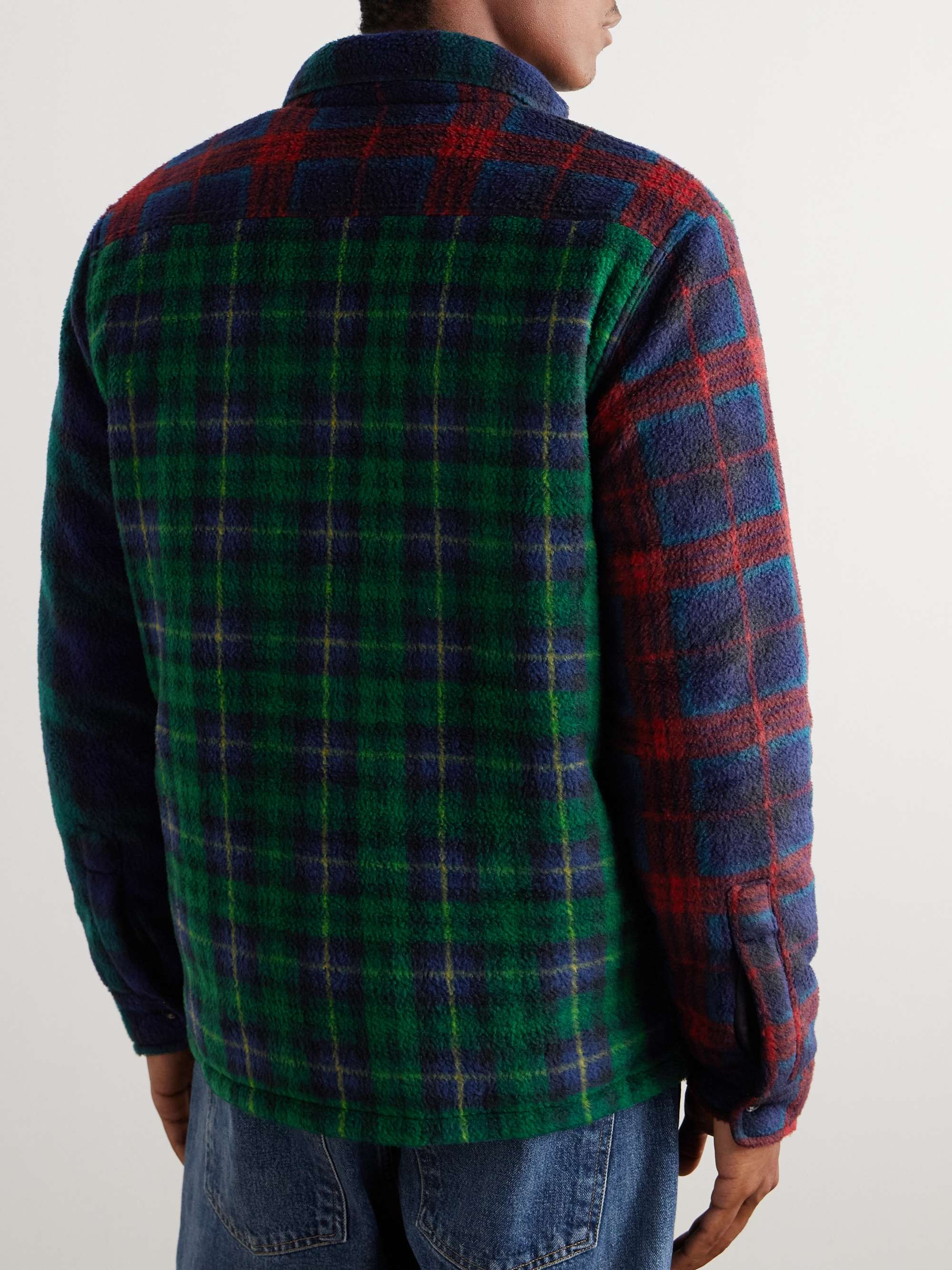 Patchwork Checked Fleece Overshirt view