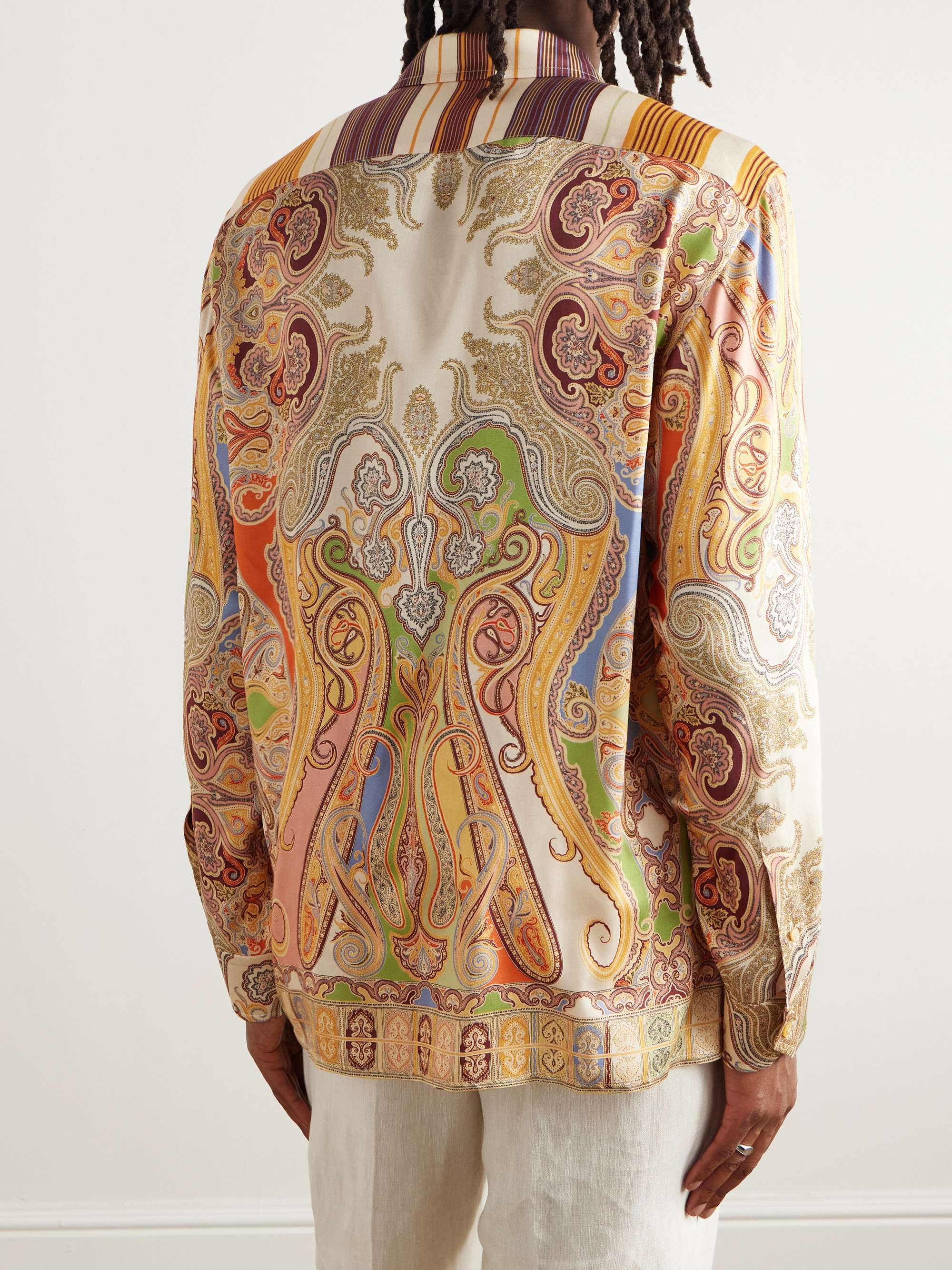 Printed Satin Shirt view