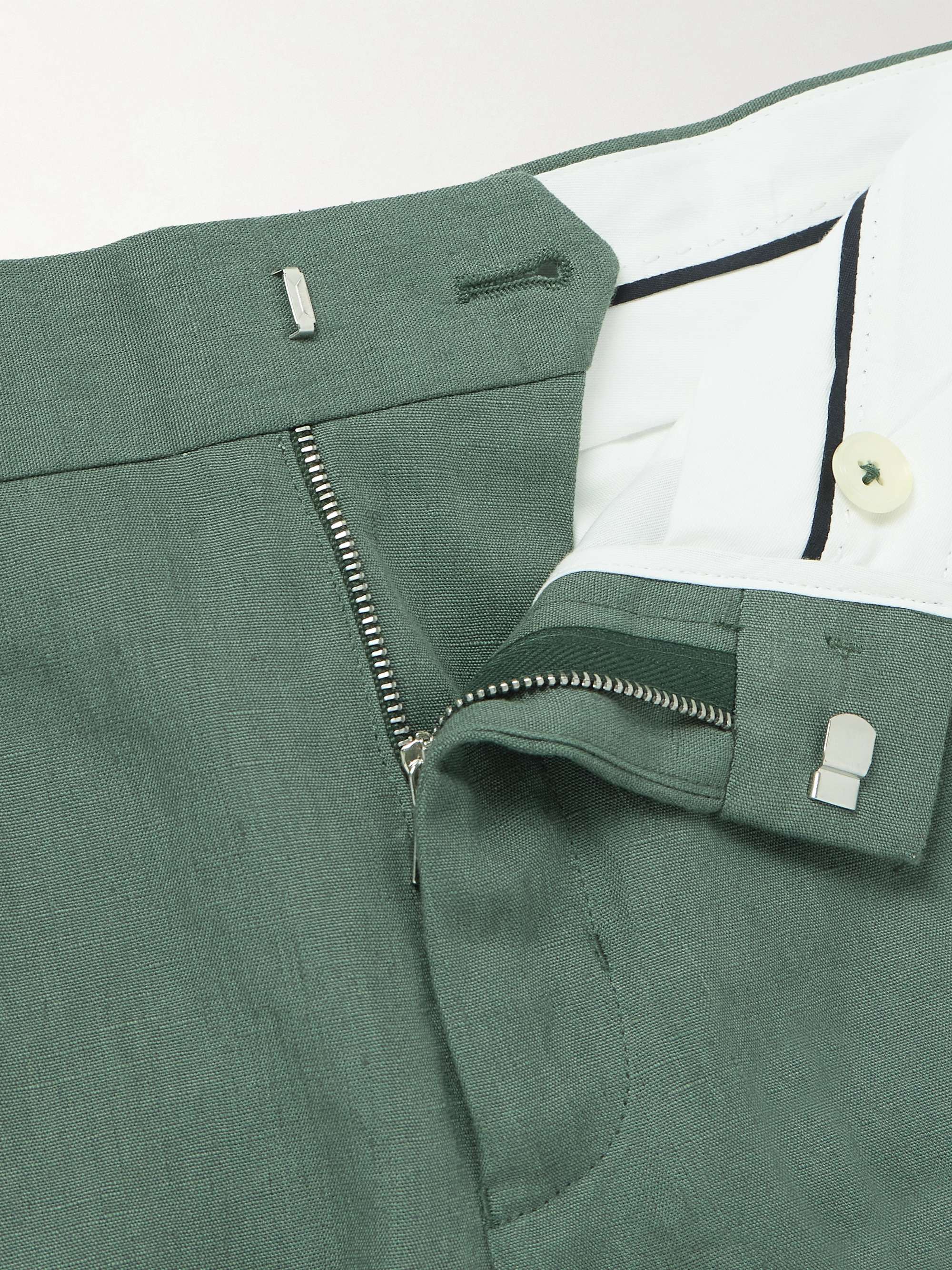 Norwich Straight-Leg Linen Shorts view