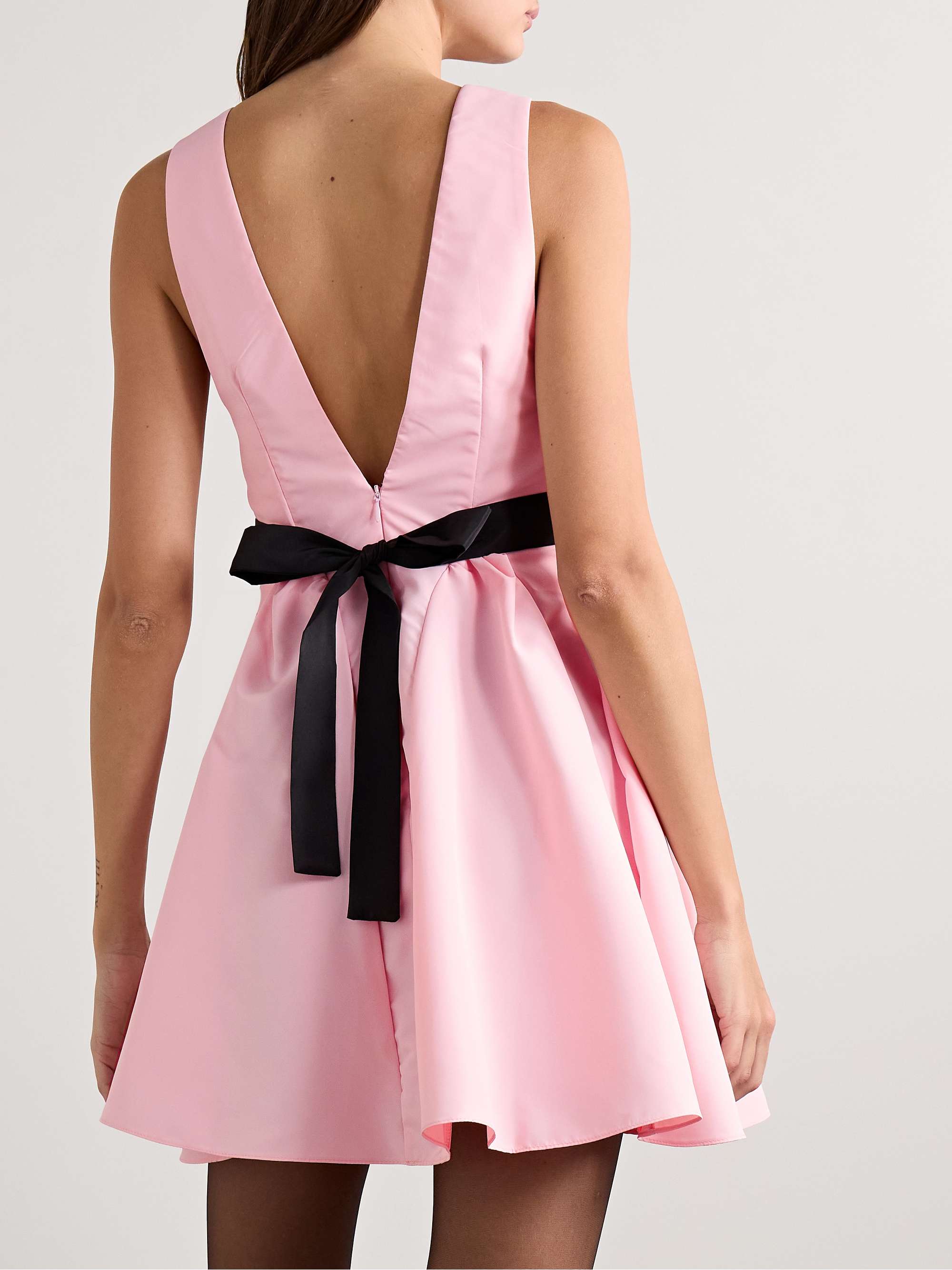 Charlize bow-embellished woven mini dress view
