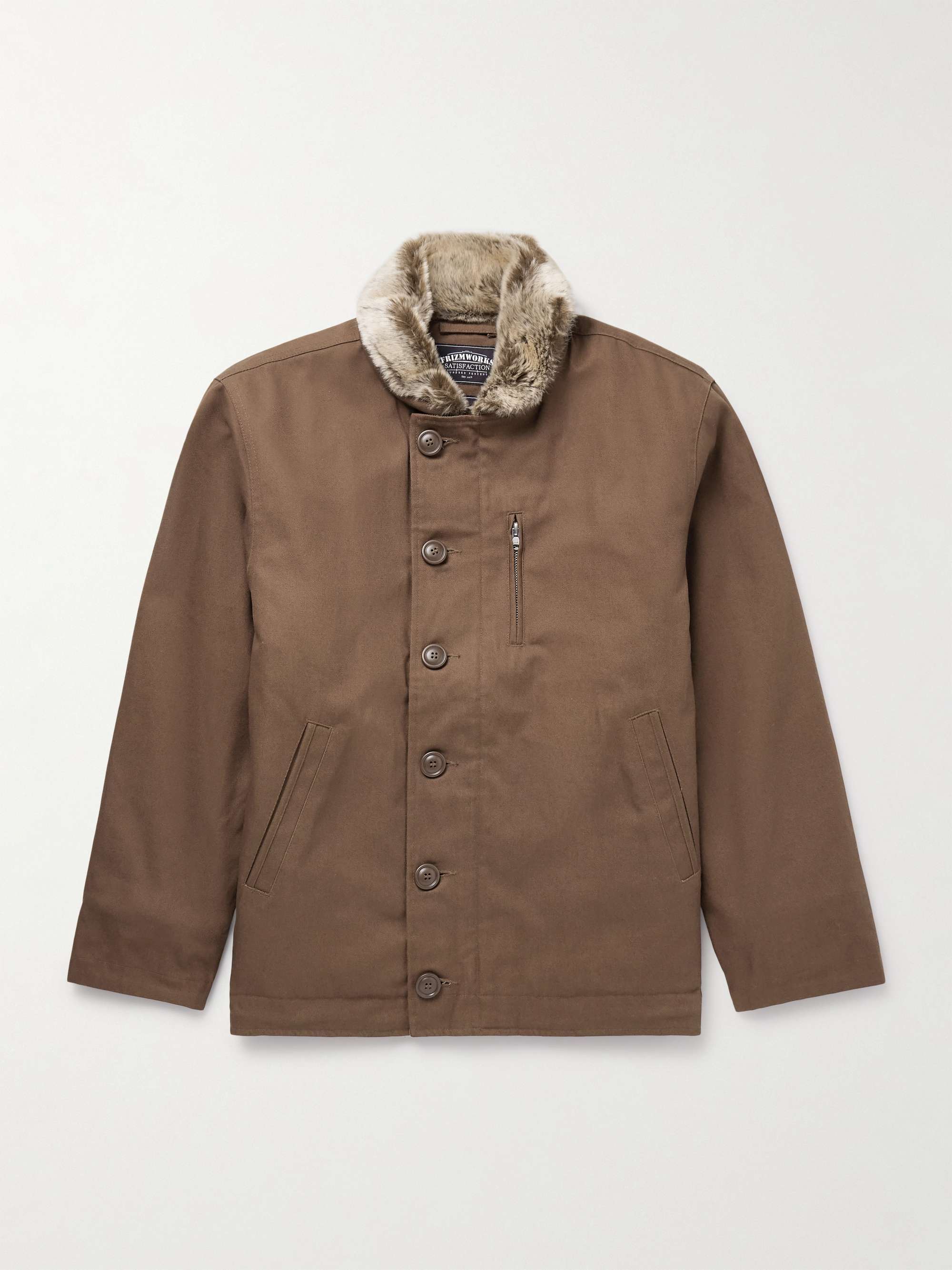 Edgar Faux Fur-Trimmed Cotton-Canvas Jacket hero visual