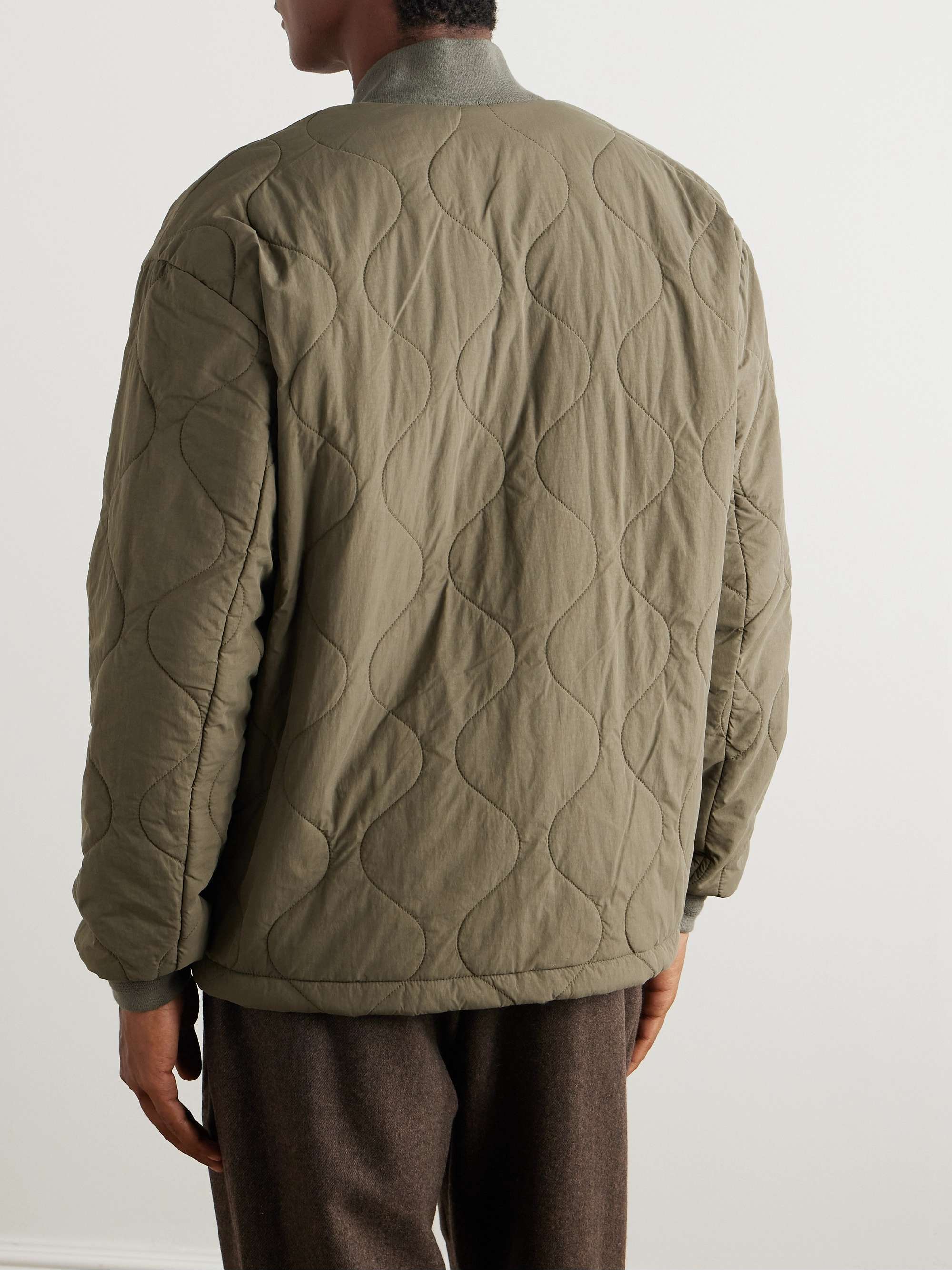 Amaru Quilted Shell Bomber Jacket view