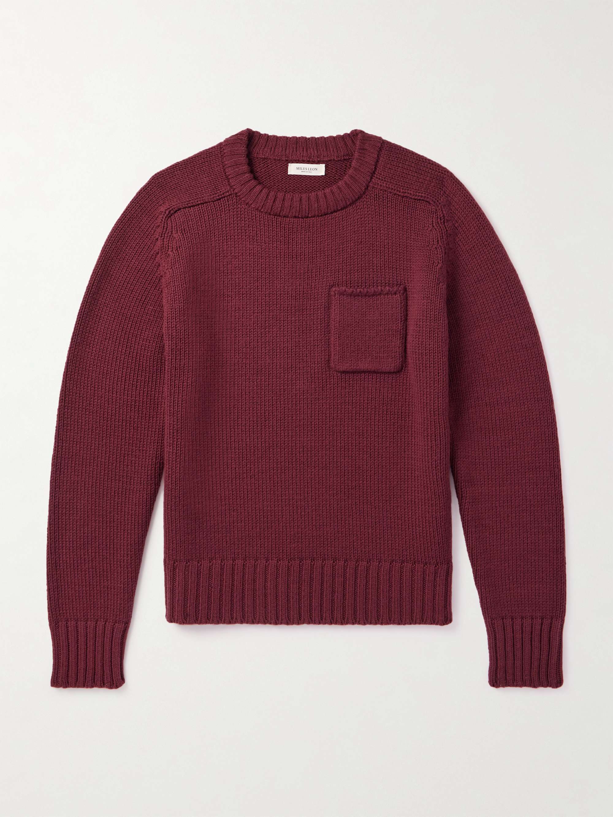 Ribbed Merino Wool Sweater hero visual