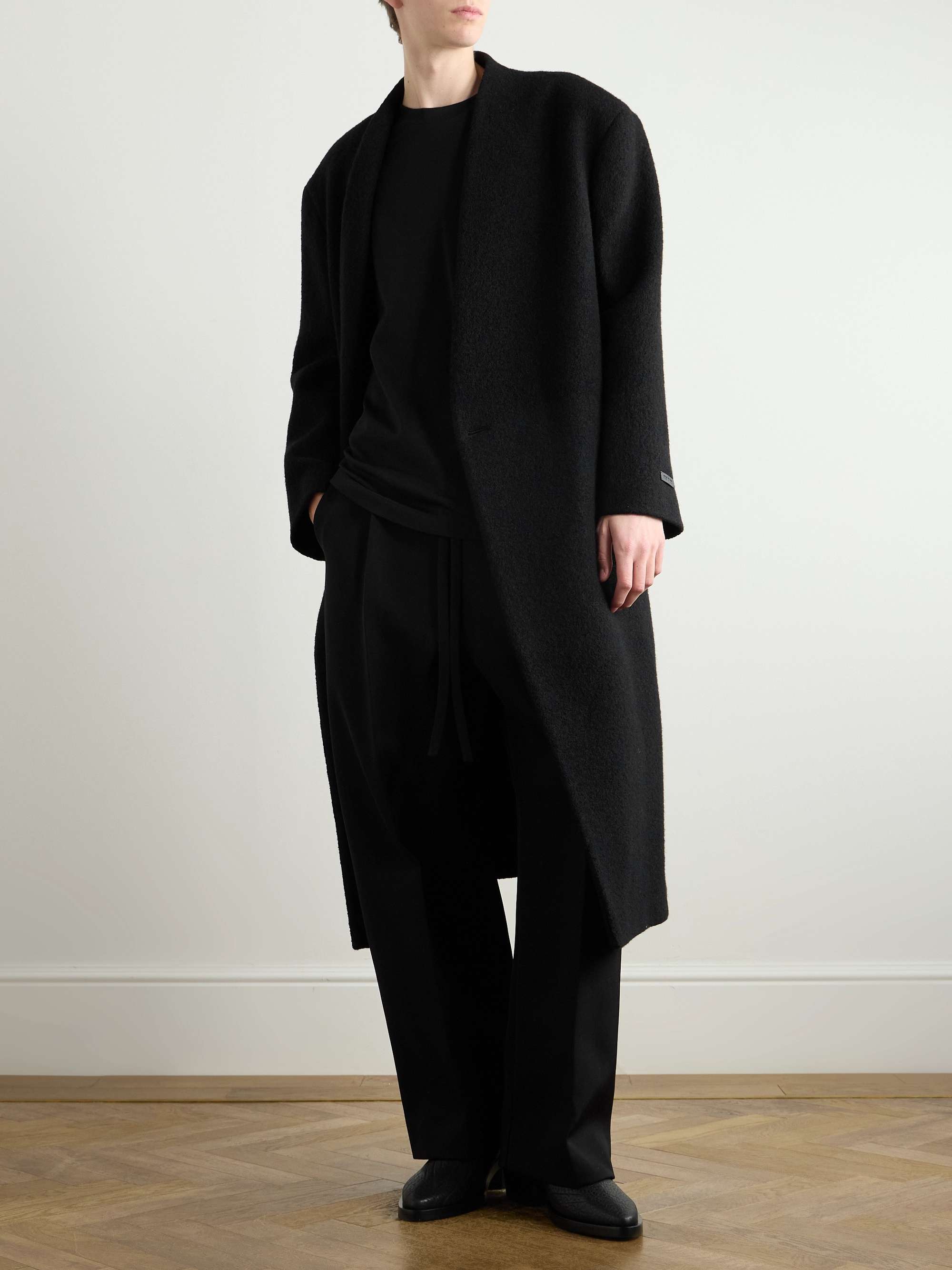 Boiled Wool Coat view