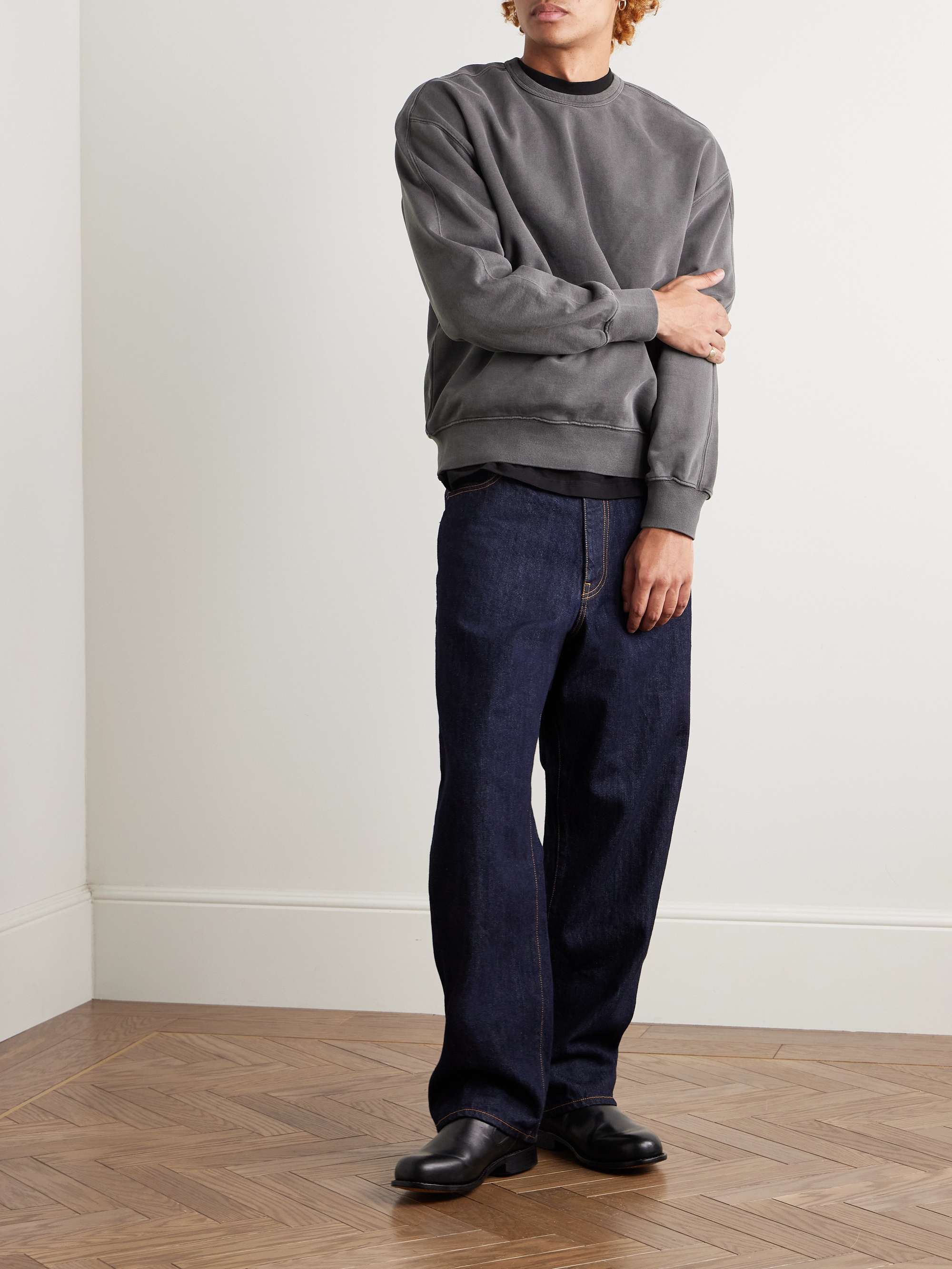 Garment-Dyed Cotton-Jersey Sweatshirt view