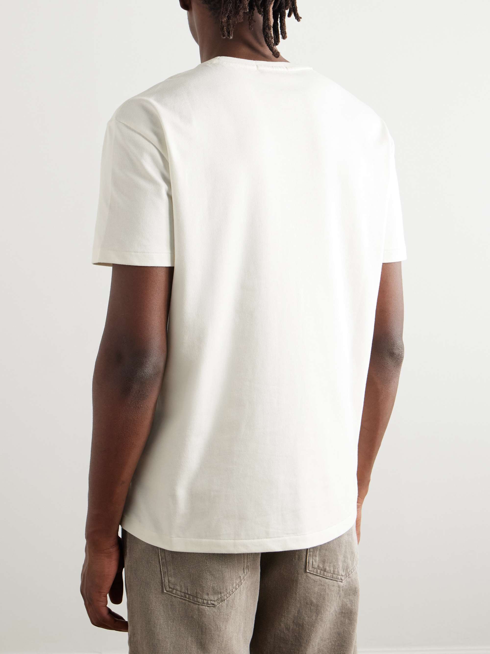 Logo-Embroidered Cotton-Poplin T-Shirt view