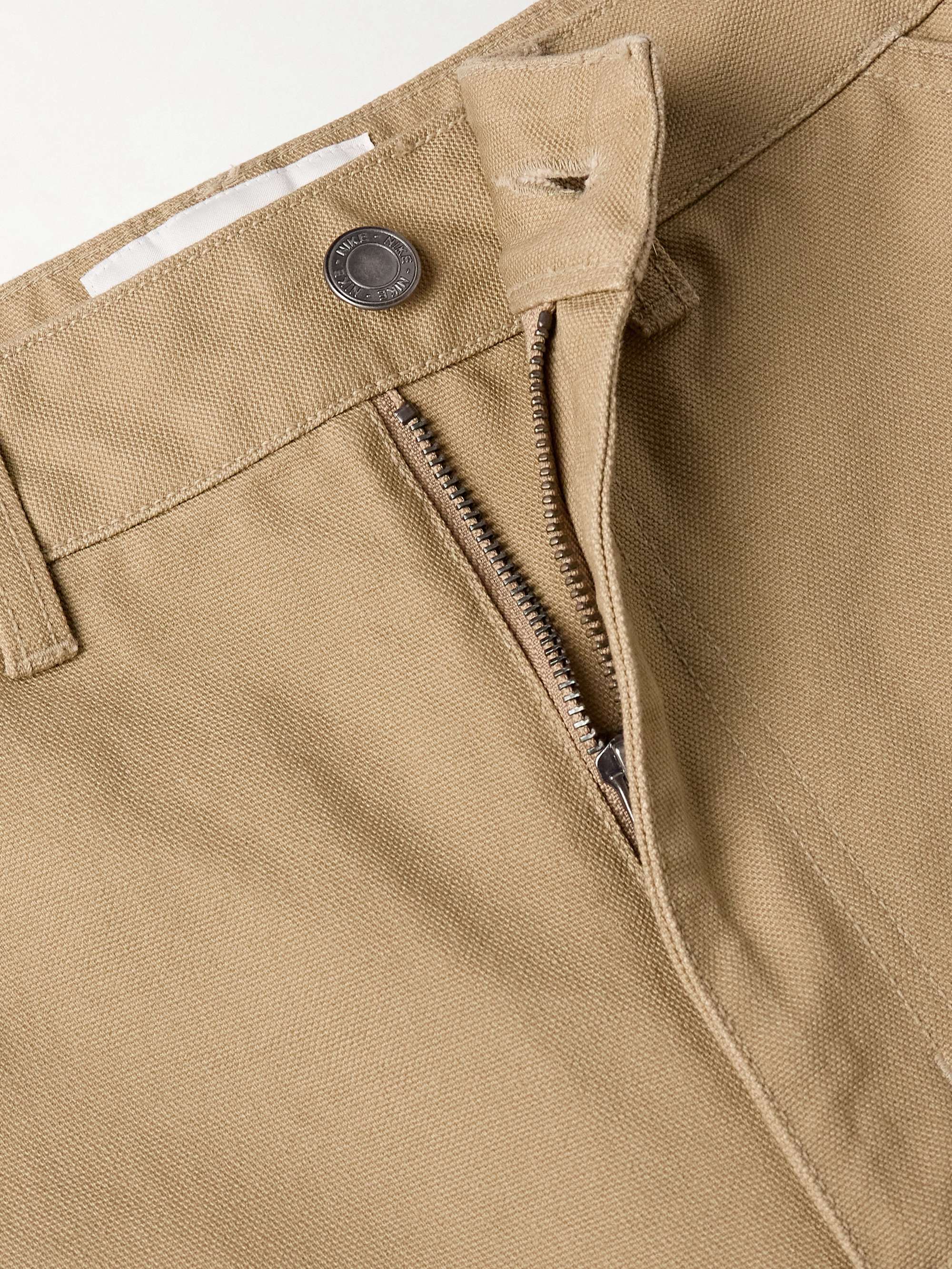 Life Wide-Leg Embroidered Cotton-Canvas Trousers view