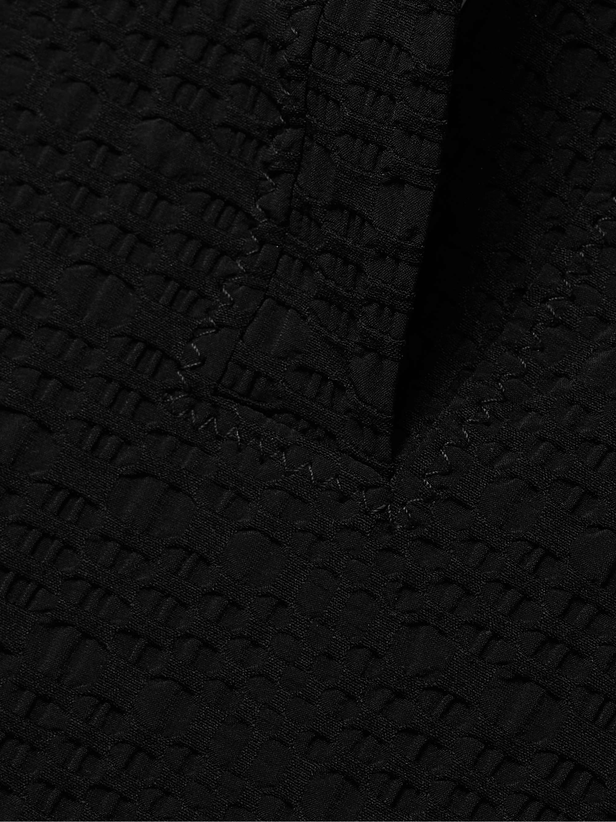 + NET SUSTAIN Polo seersucker halterneck swimsuit view