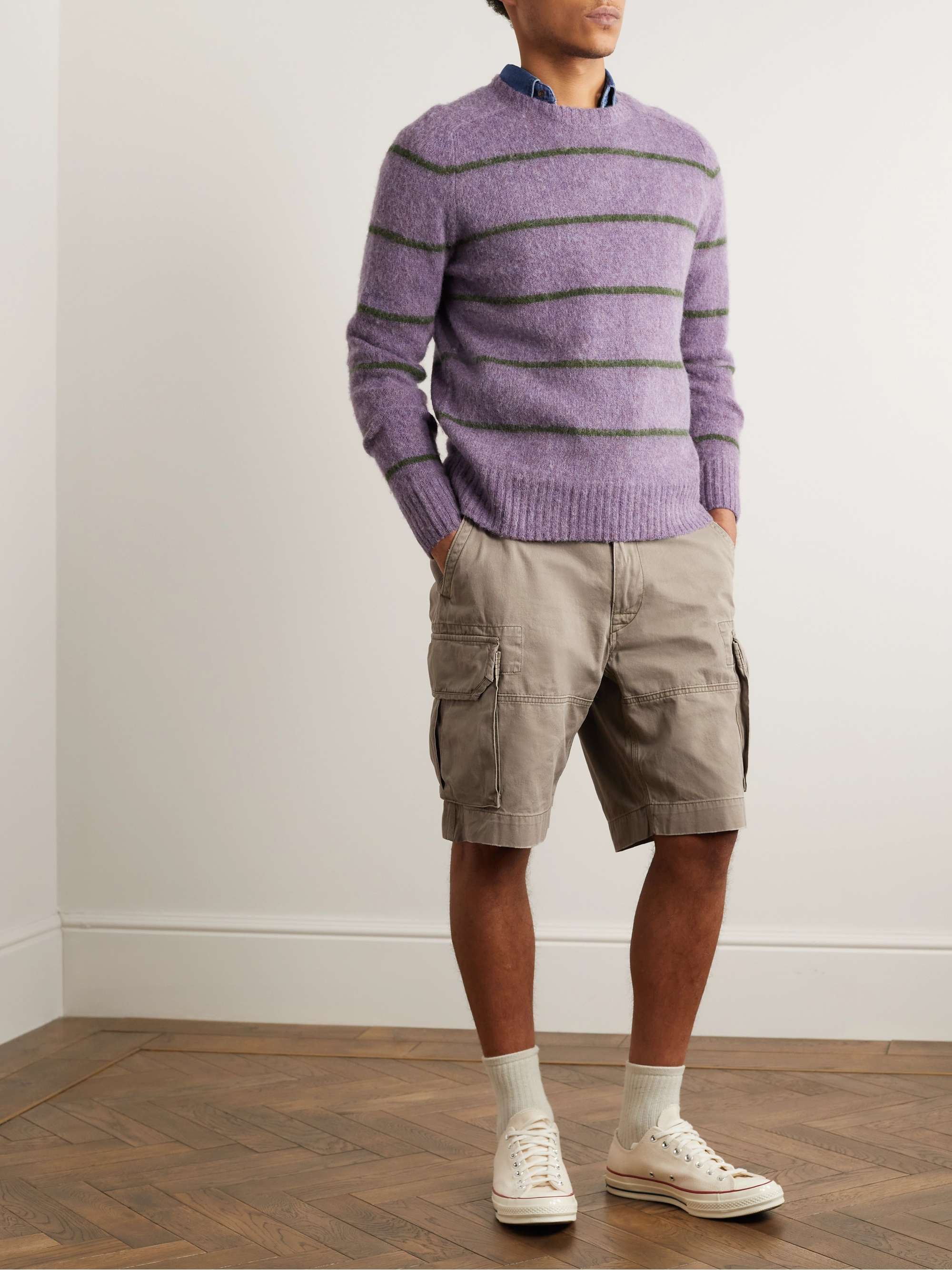 Gellar Straight-Leg Cotton-Canvas Cargo Shorts view