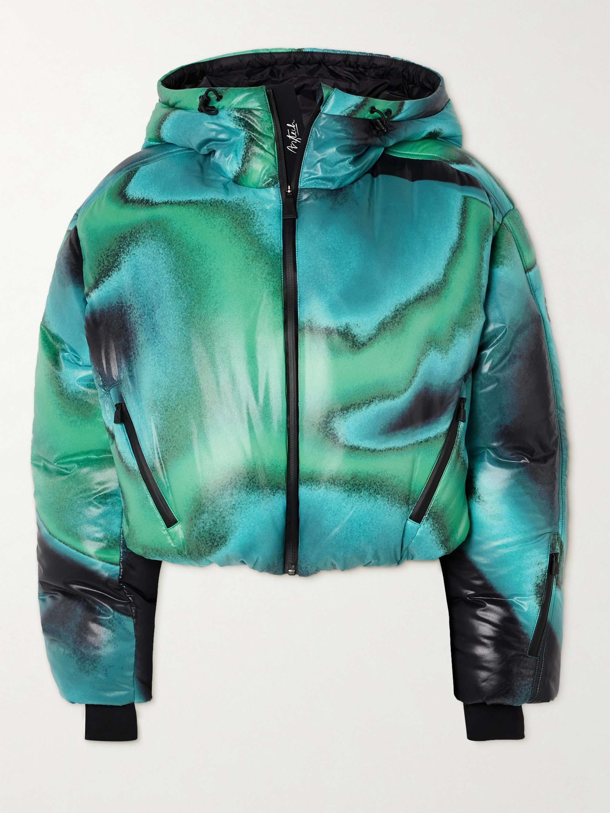 Daisy Nuke hooded printed padded down ski jacket hero visual