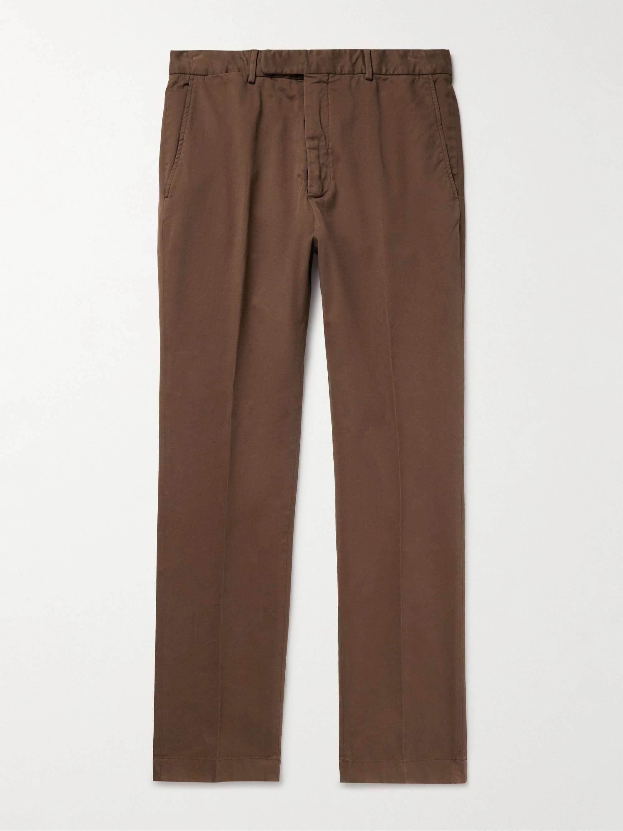 Eaton Slim-Fit Straight-Leg Garment-Dyed Stretch-Cotton Twill Chinos hero visual