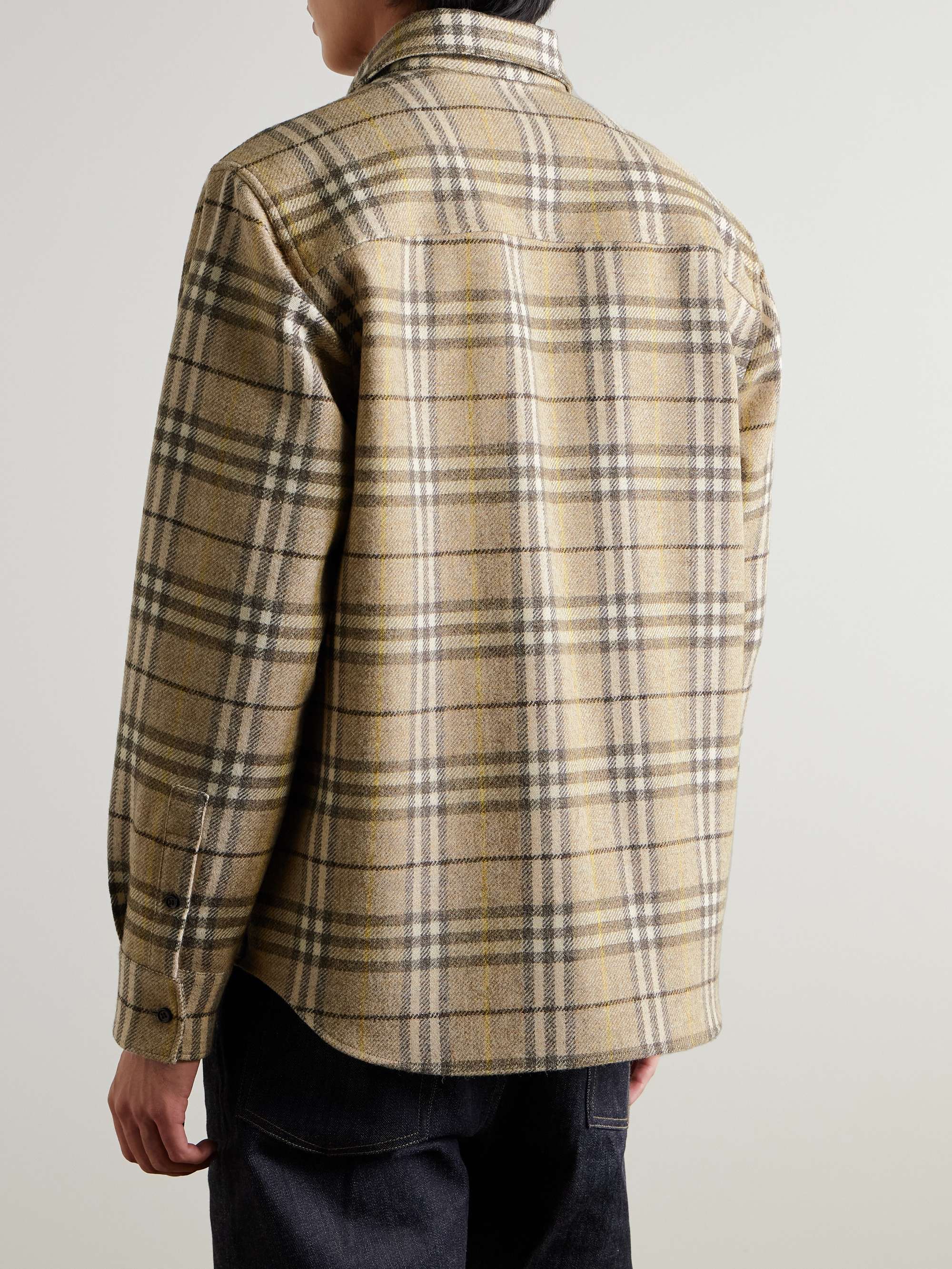 Checked Wool-Flannel Shirt view