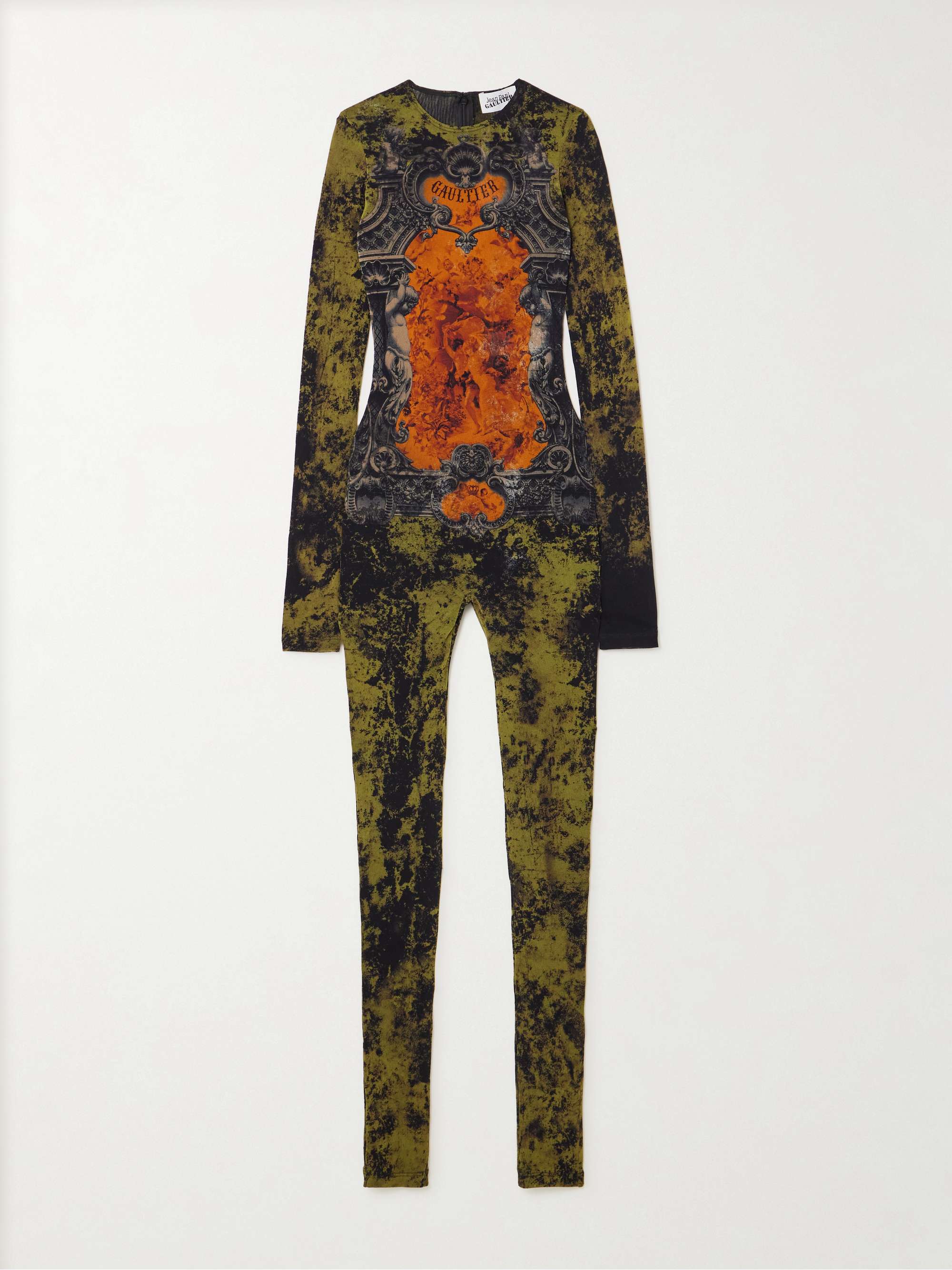 Printed mesh jumpsuit hero visual