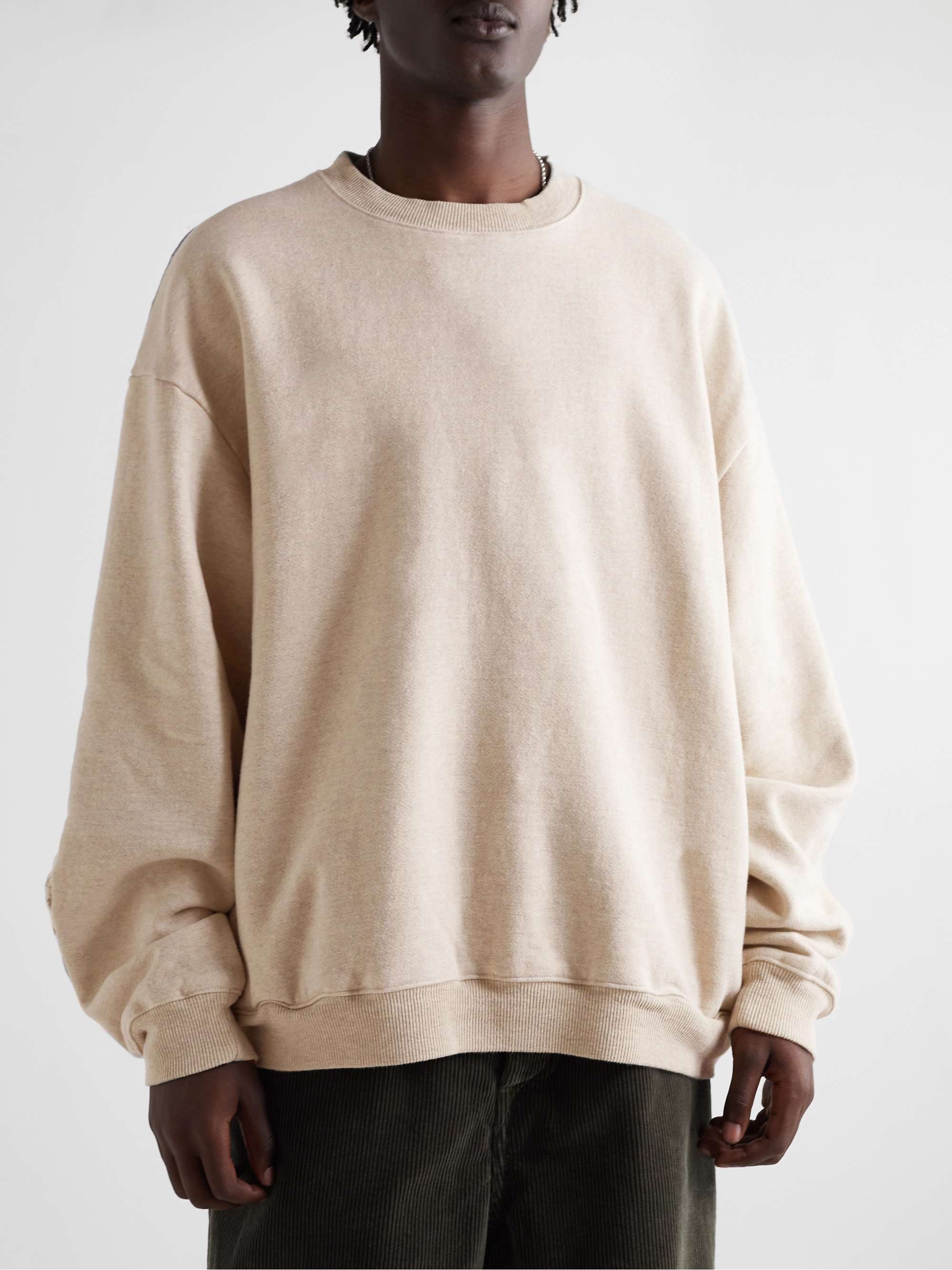 Patchwork Cotton-Jersey Sweatshirt view