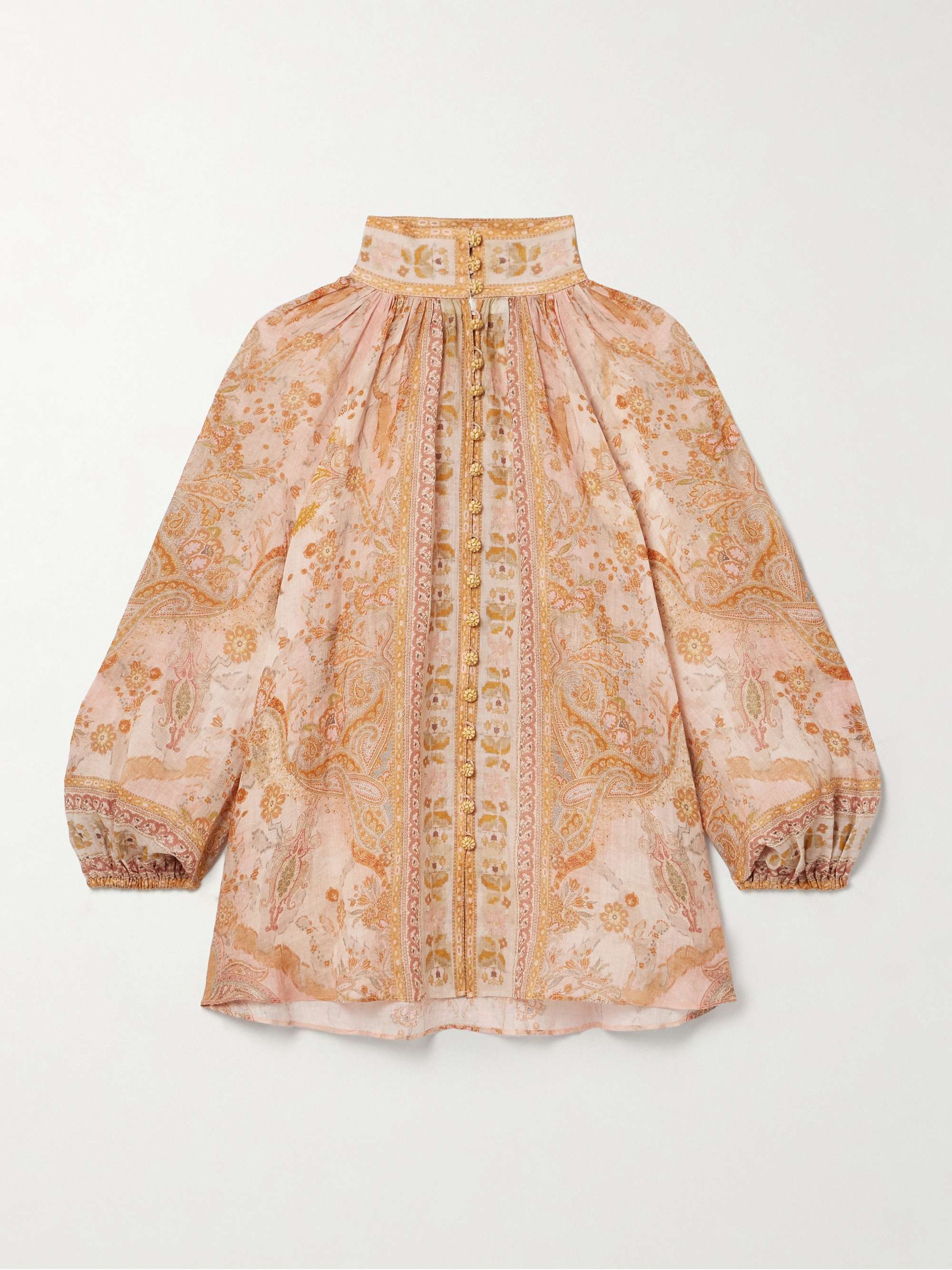 Acacia printed ramie-voile blouse hero visual