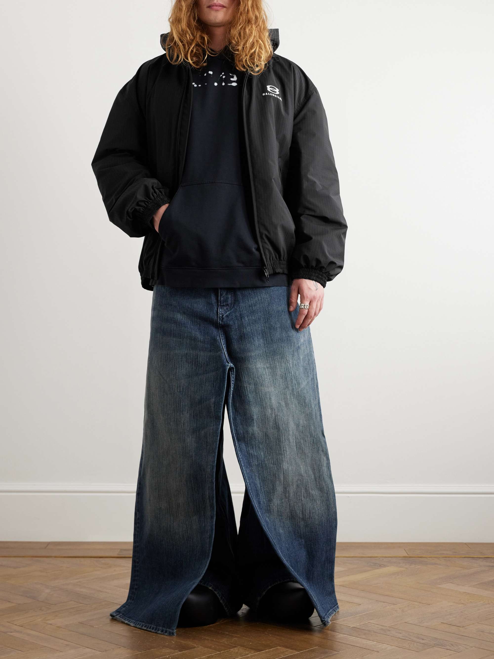 Cocoon Kick Logo-Embroidered Padded Ripstop Jacket view
