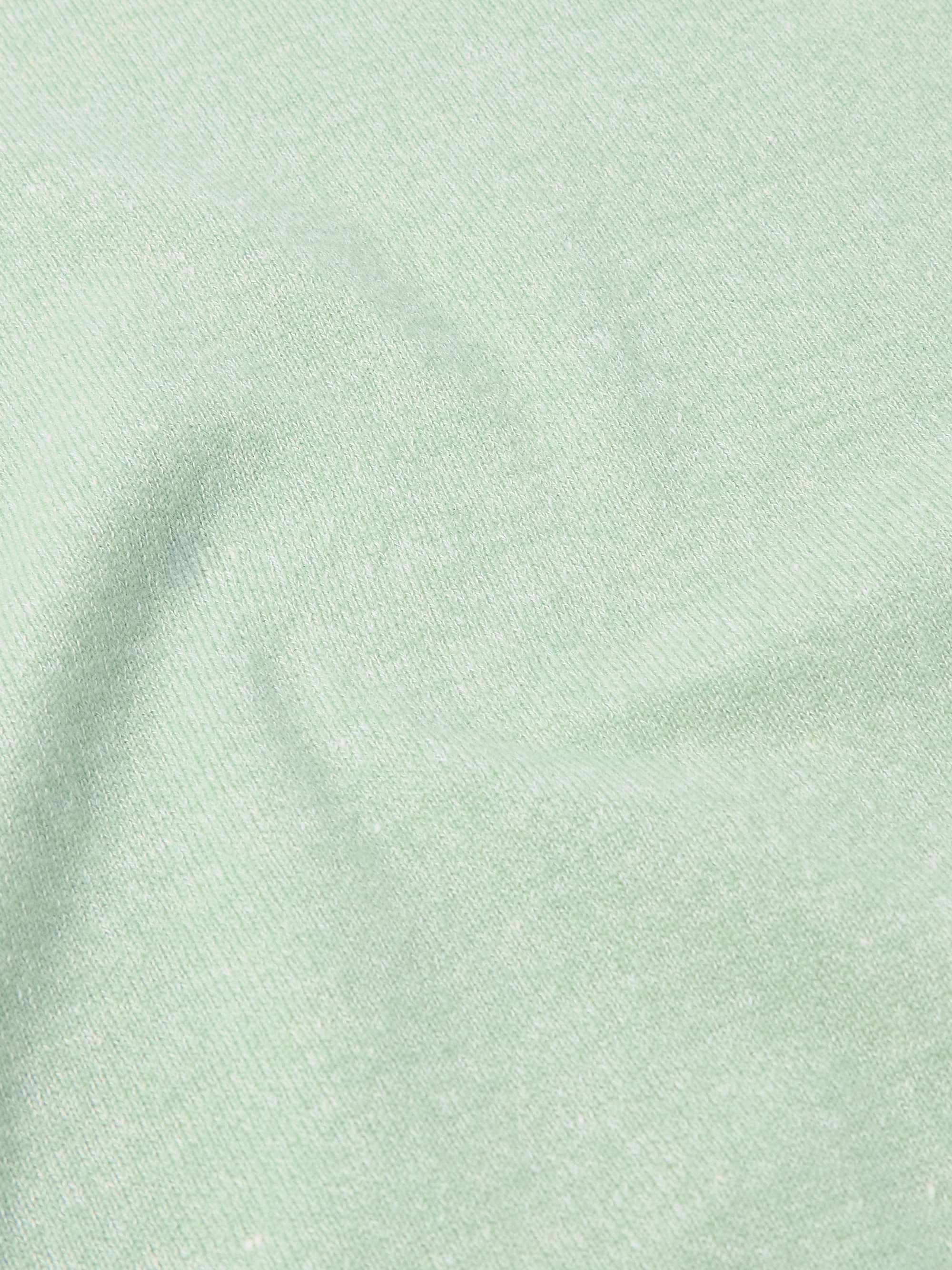 Slim-Fit Cashmere and Linen-Blend Sweater view
