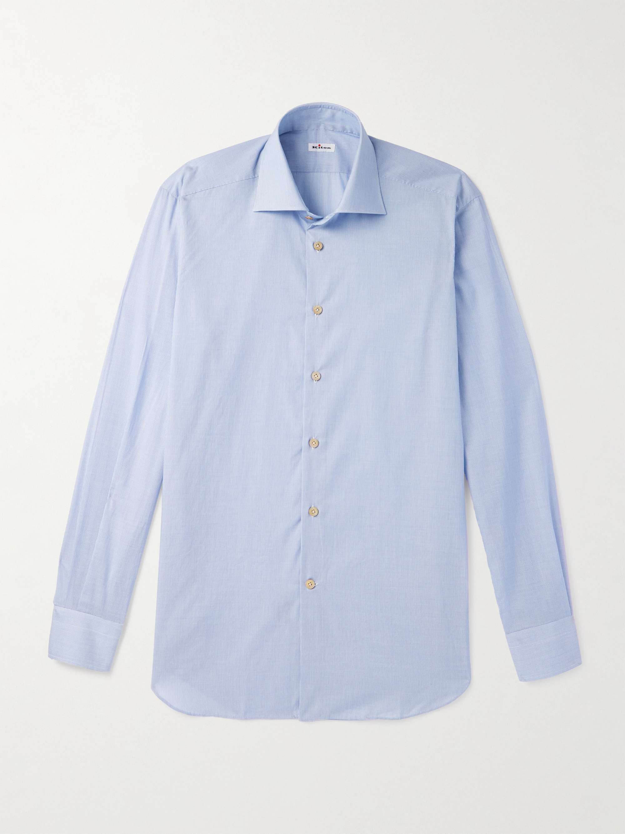 Slim-Fit Striped Cotton Shirt hero visual