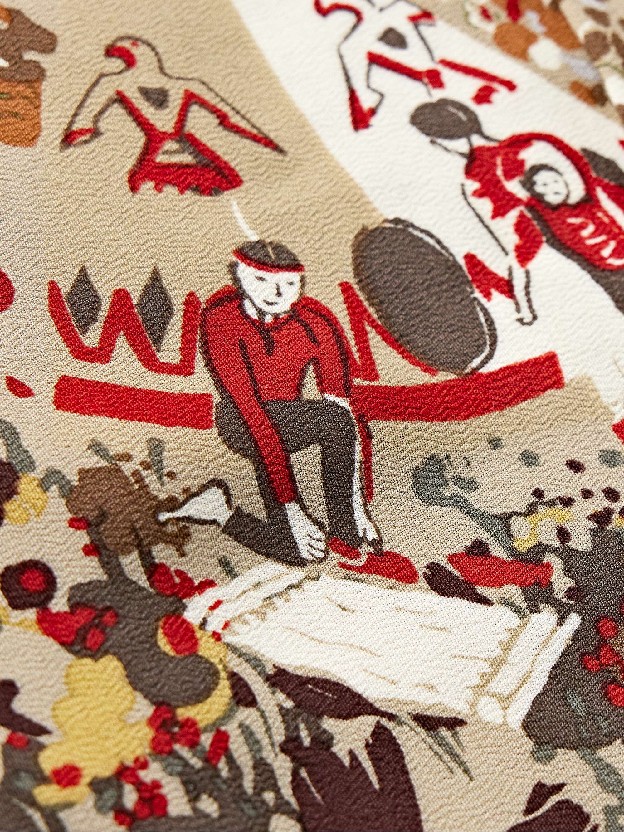 Aloha Convertible-Collar Printed Crepe Shirt view