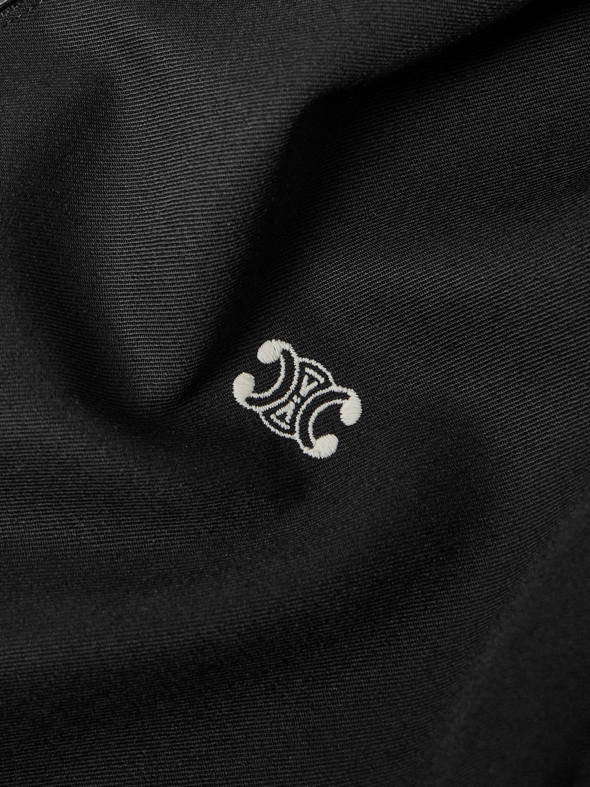 Triomphe Logo-Embroidered Wool-Blend Twill Jacket view
