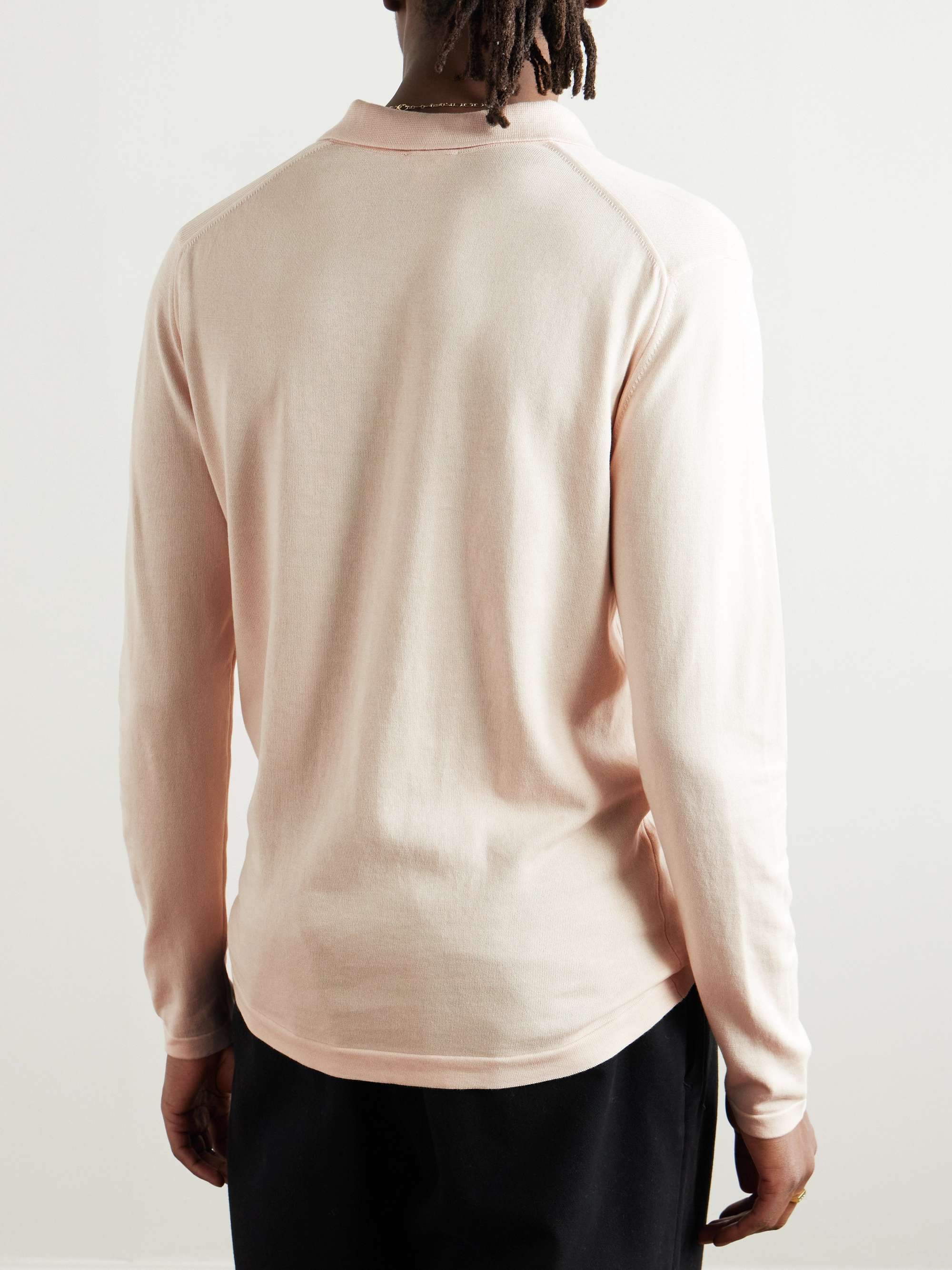 Sea Island Cotton-Jersey Polo Shirt view