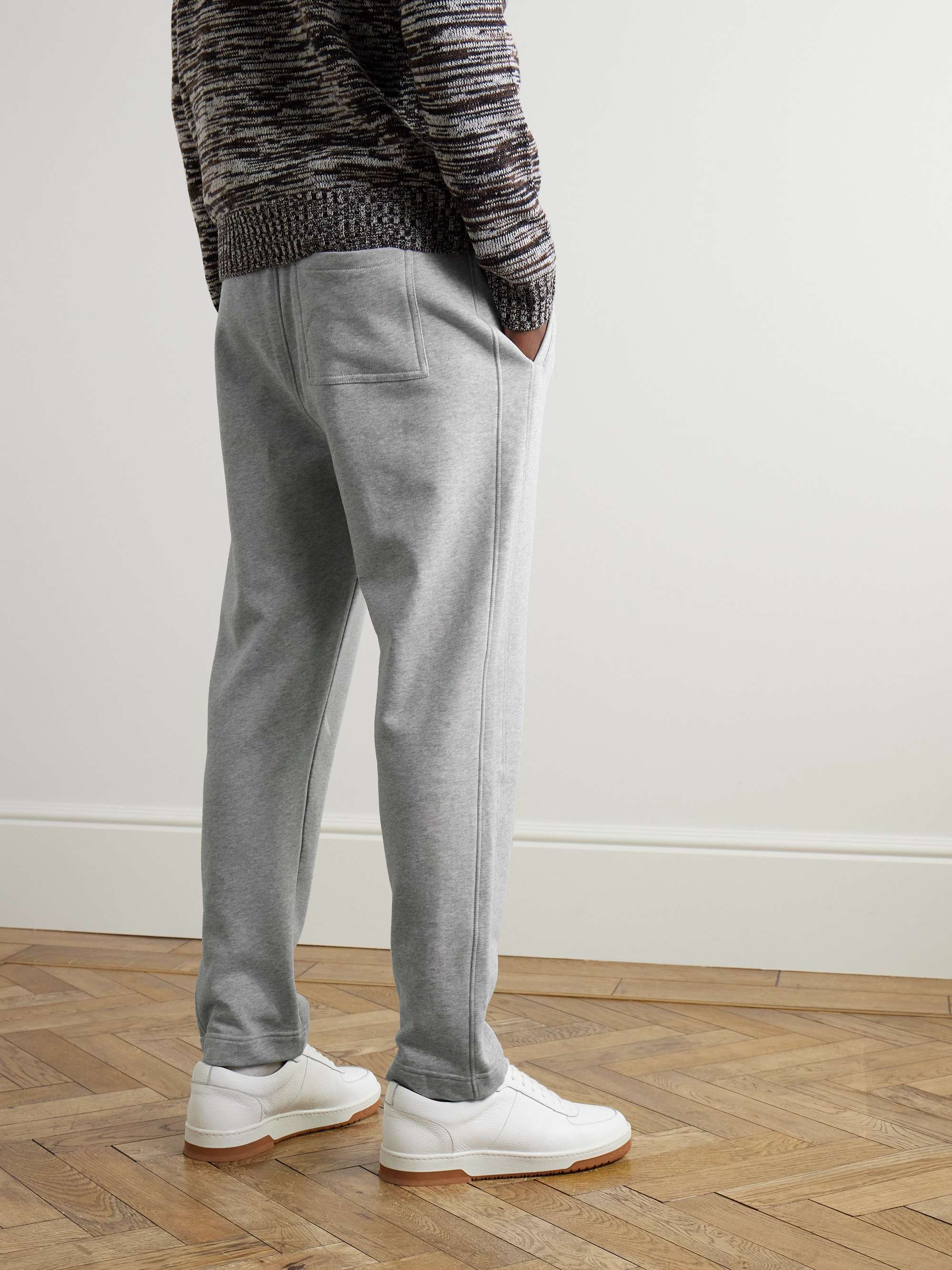 Tapered Cotton-Jersey Sweatpants view
