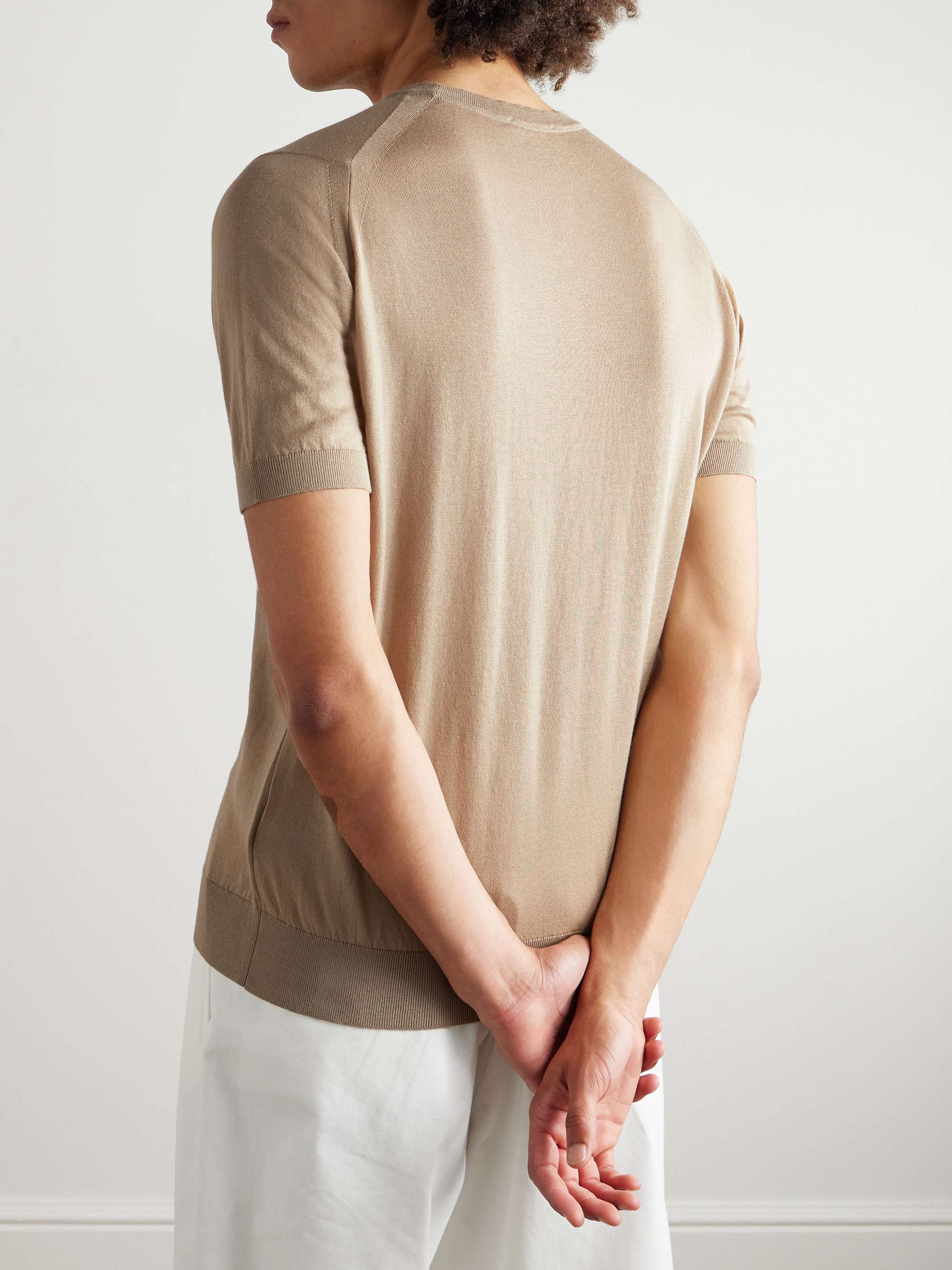 Coulter Slim-Fit Organic Cotton and Cashmere-Blend T-Shirt view