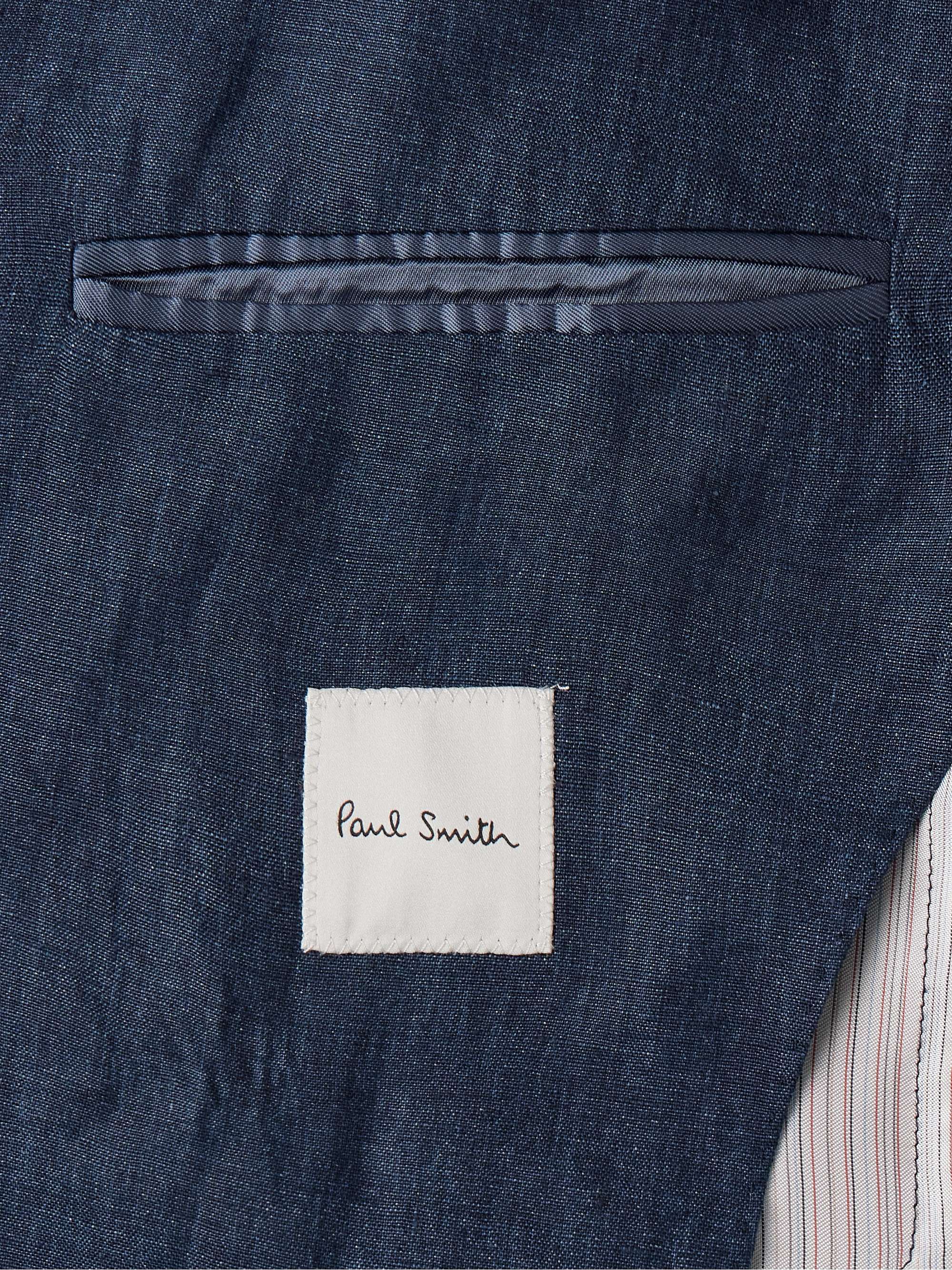 Delave Unstructured Double-Breasted Linen Blazer view