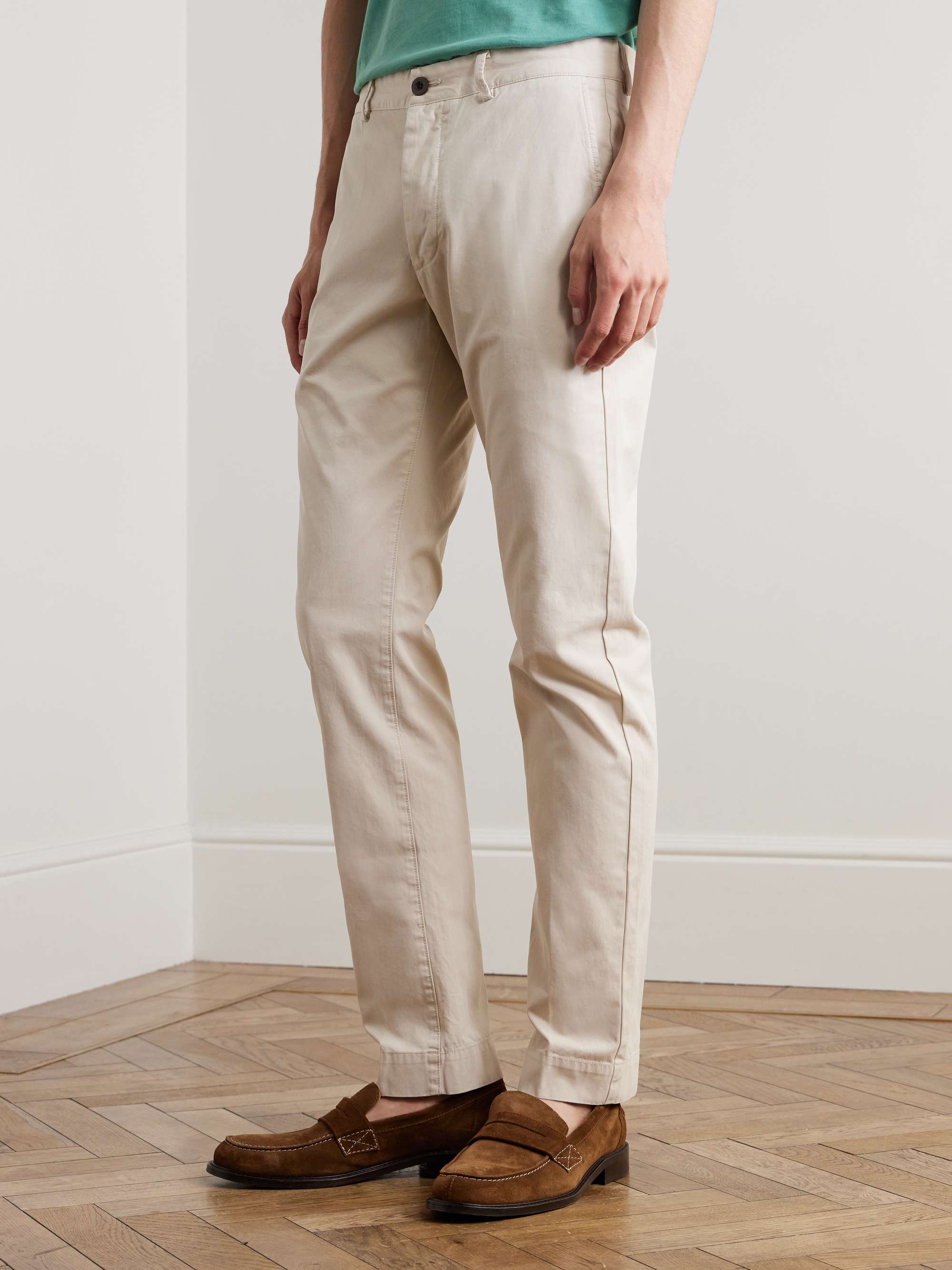 Field Slim-Fit Tapered Garment-Dyed Cotton-Twill Trousers view