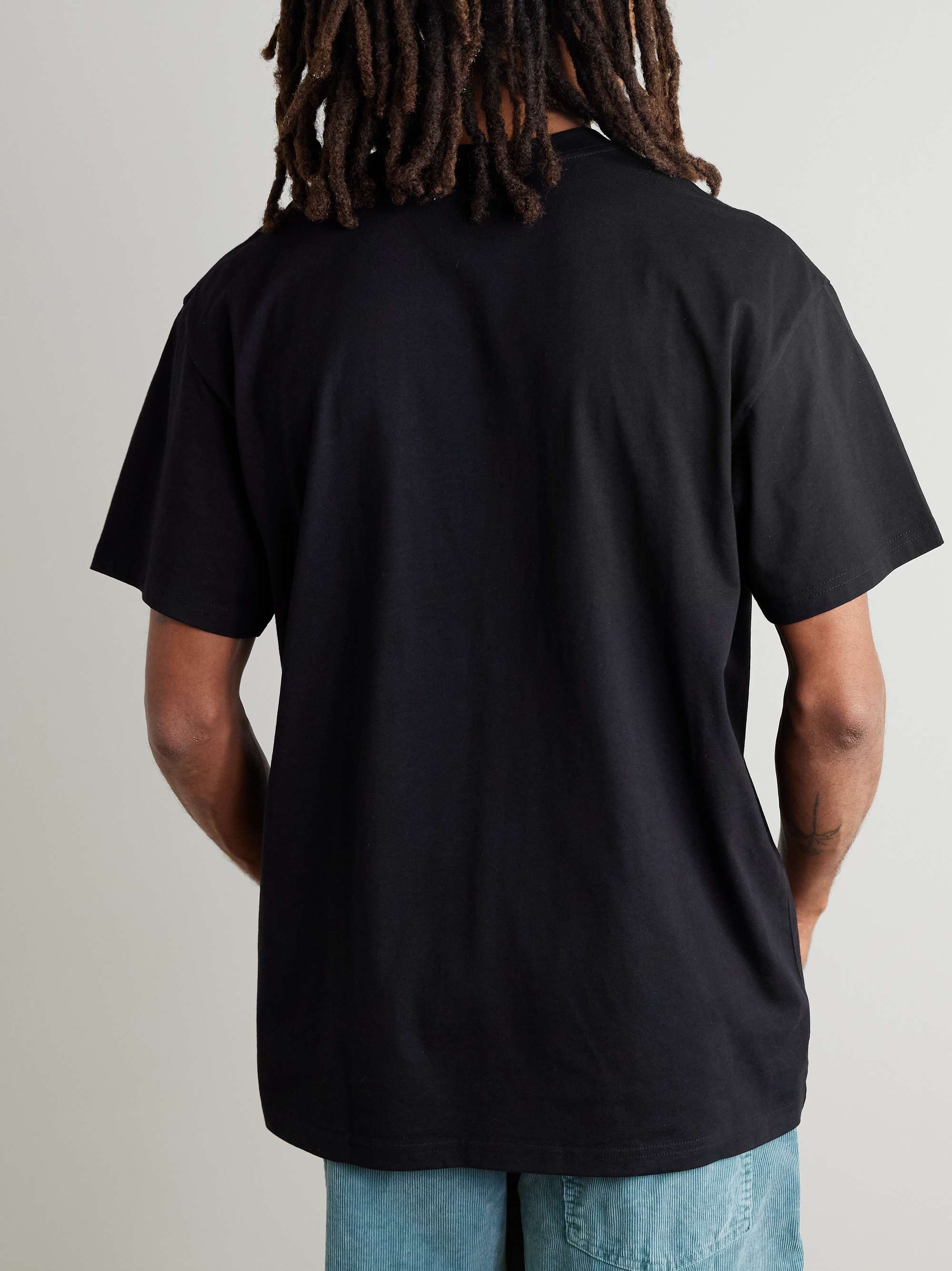 Logo-Appliquéd Organic Cotton-Jersey T-Shirt view