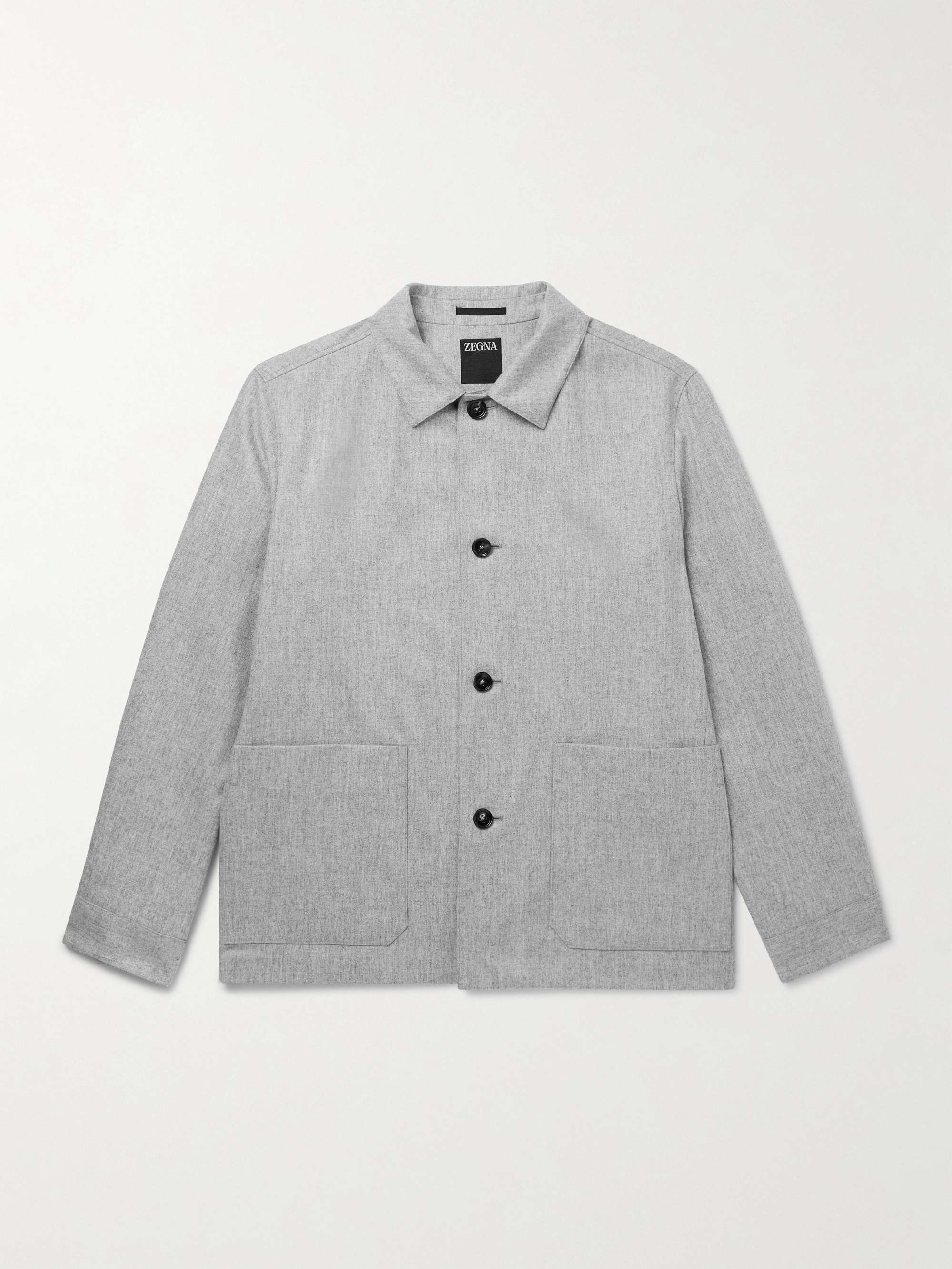 Brushed-Wool Chore Jacket hero visual