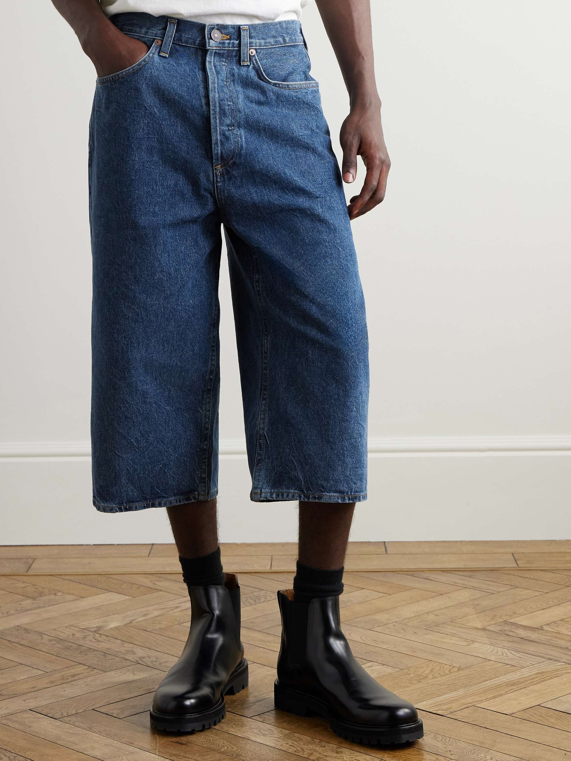 Beesley Straight-Leg Denim Shorts view