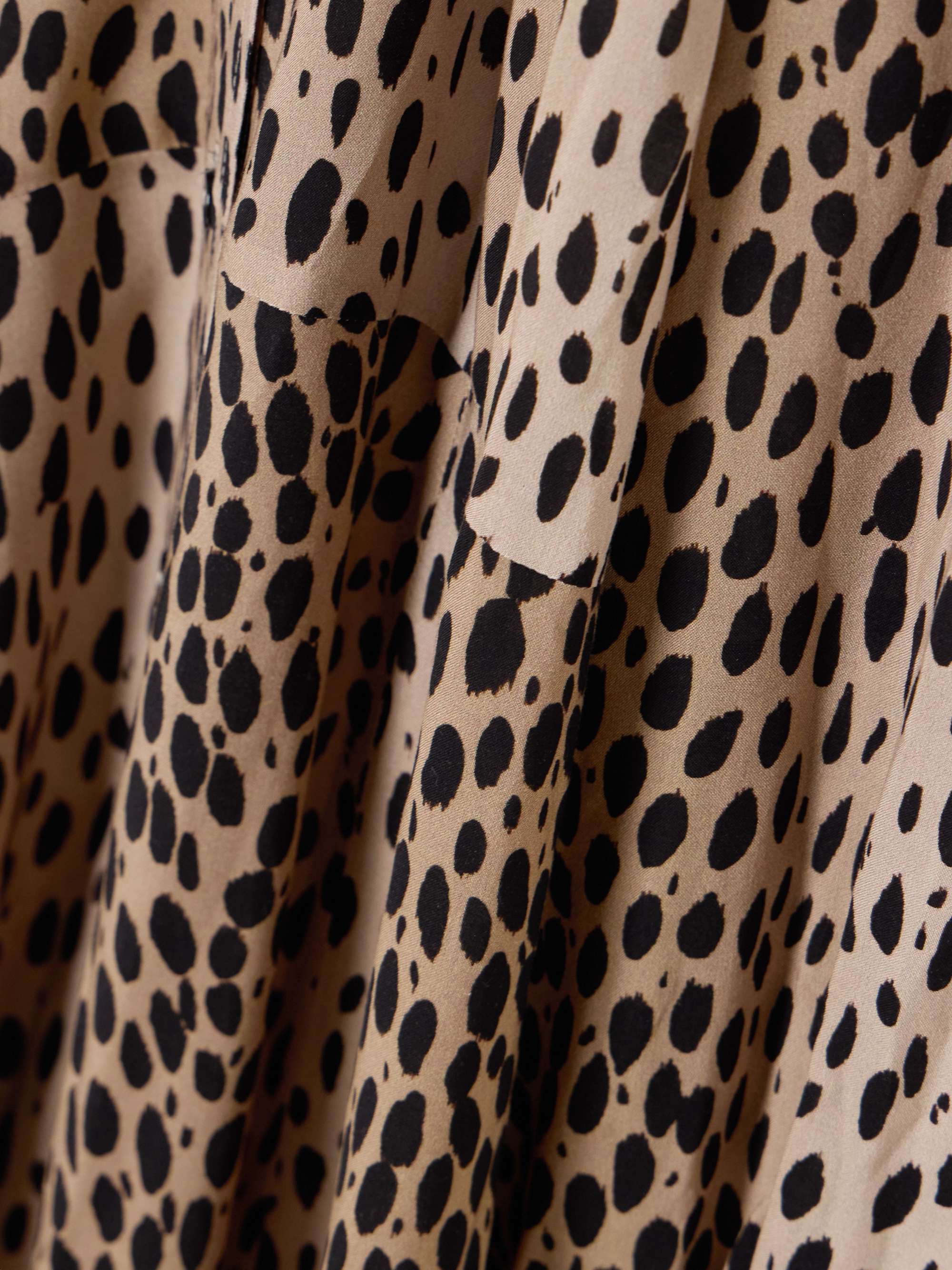Maddison printed crepe de chine midi shirt dress view
